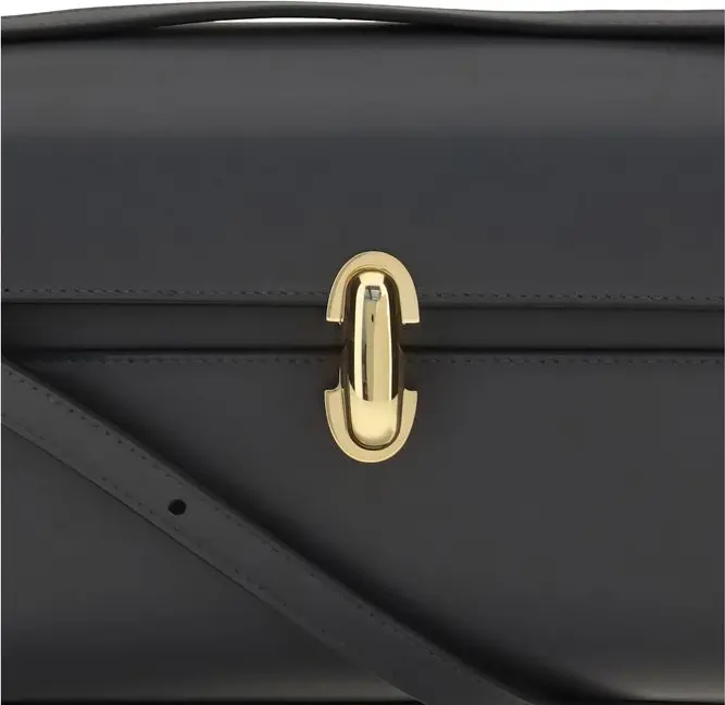 Shoulder Bag Gray Calf Leather Bos Taurus