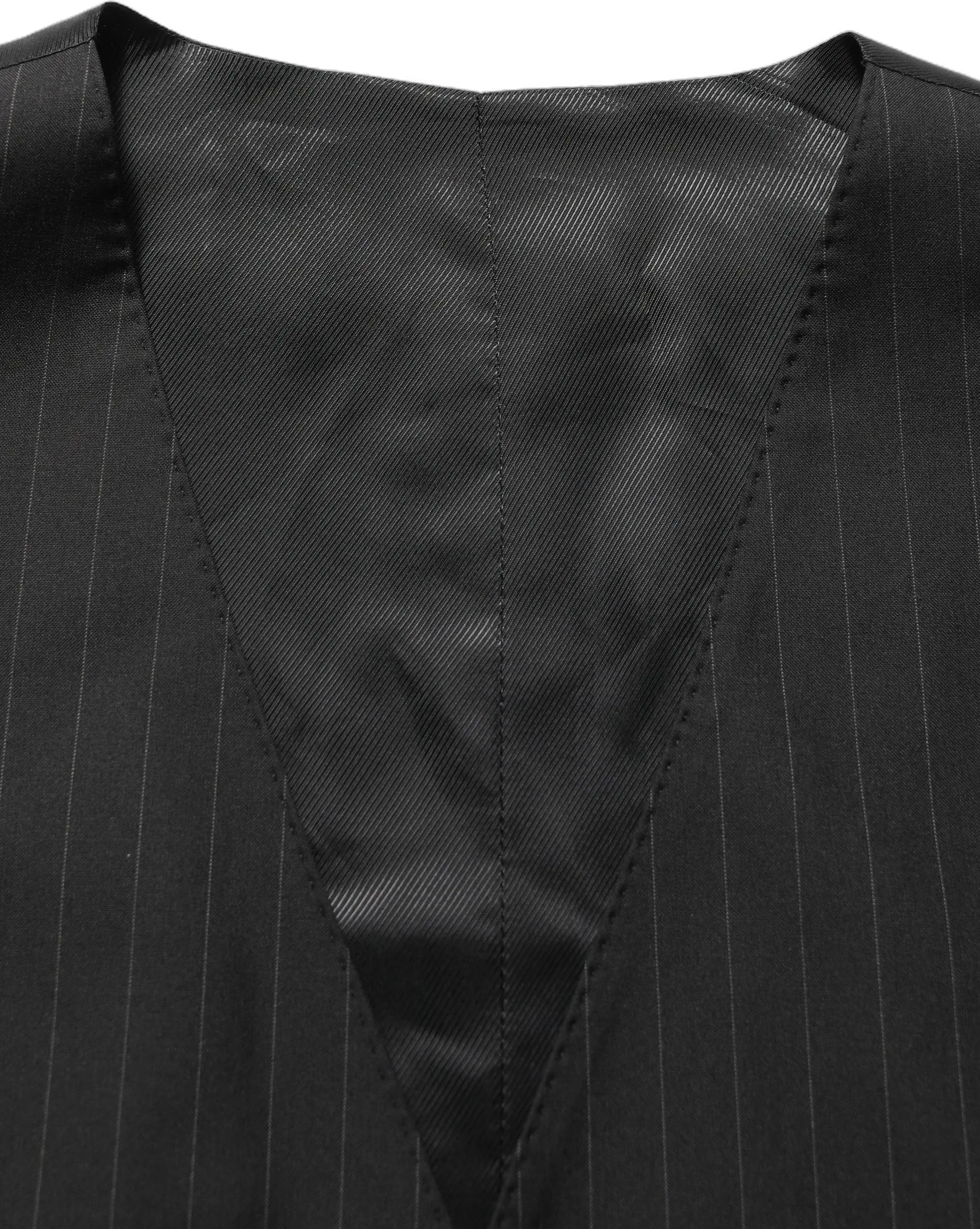 Suit Dolce & Gabbana Black Stripes Slim Fit Formal 3 Piece