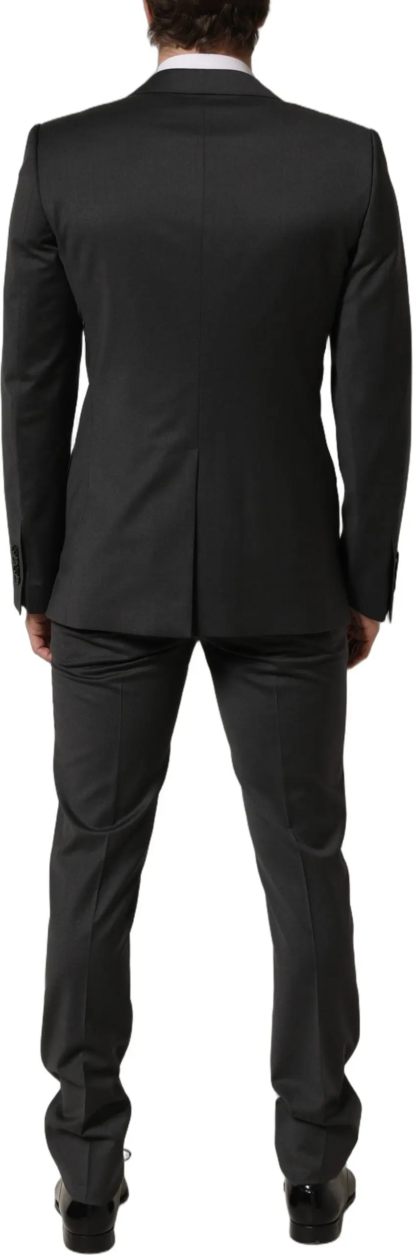 Suit Dolce & Gabbana Gray Wool Slim Fit Formal 2 Piece