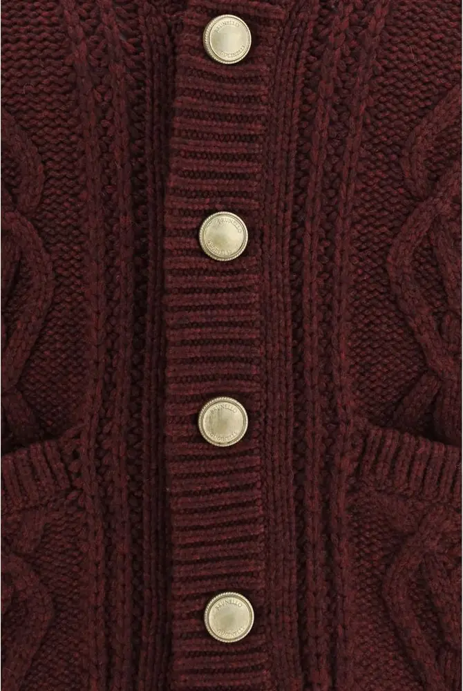 Brunello Cucinelli Bordeaux Cashmere Kardigan