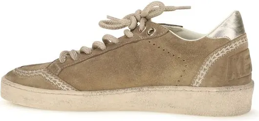 Спортивные кроссовки Golden Goose бежевые из телячьей кожи Bos Taurus