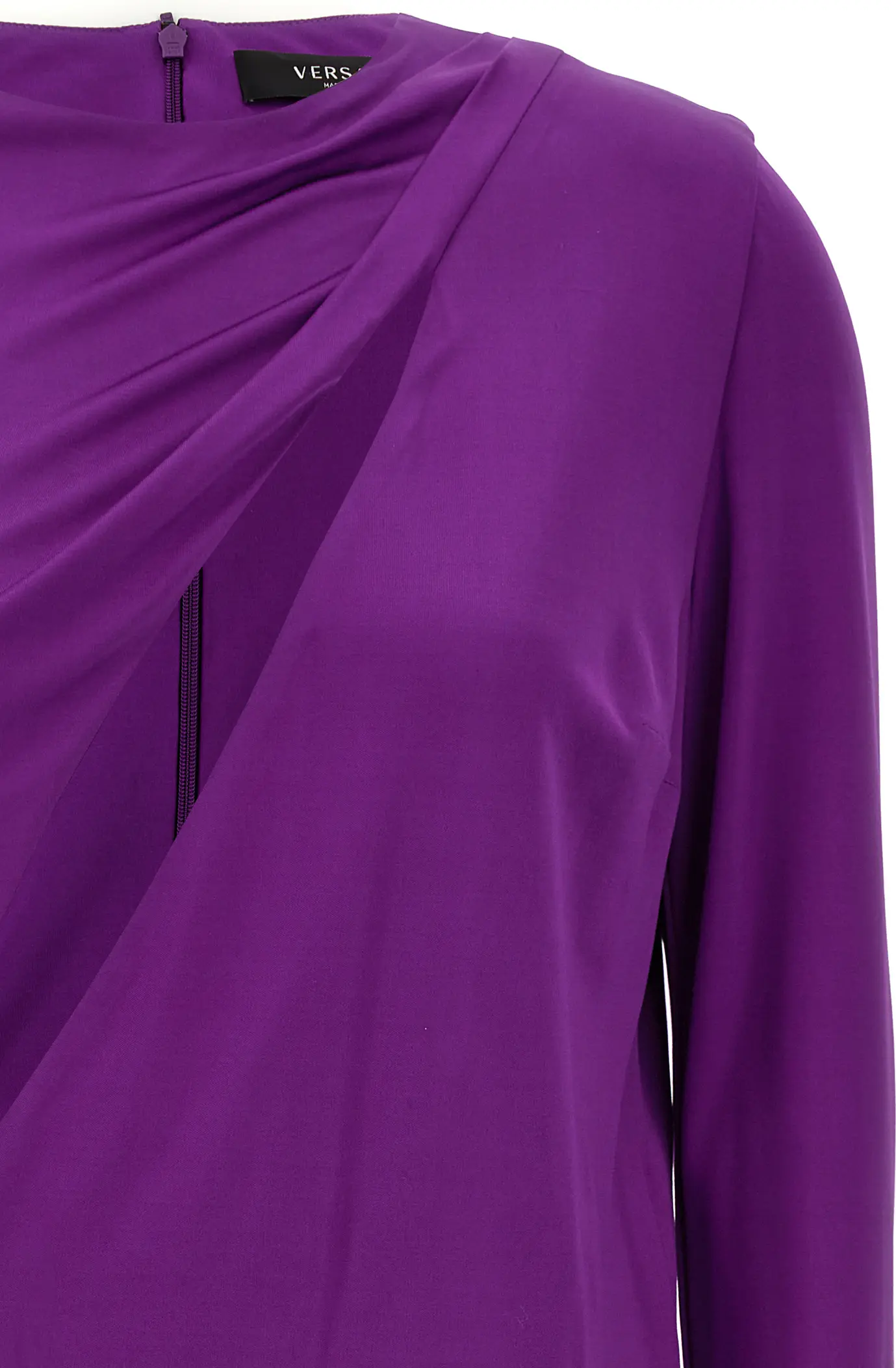 Dress Versace Purple Viscose Short Dress