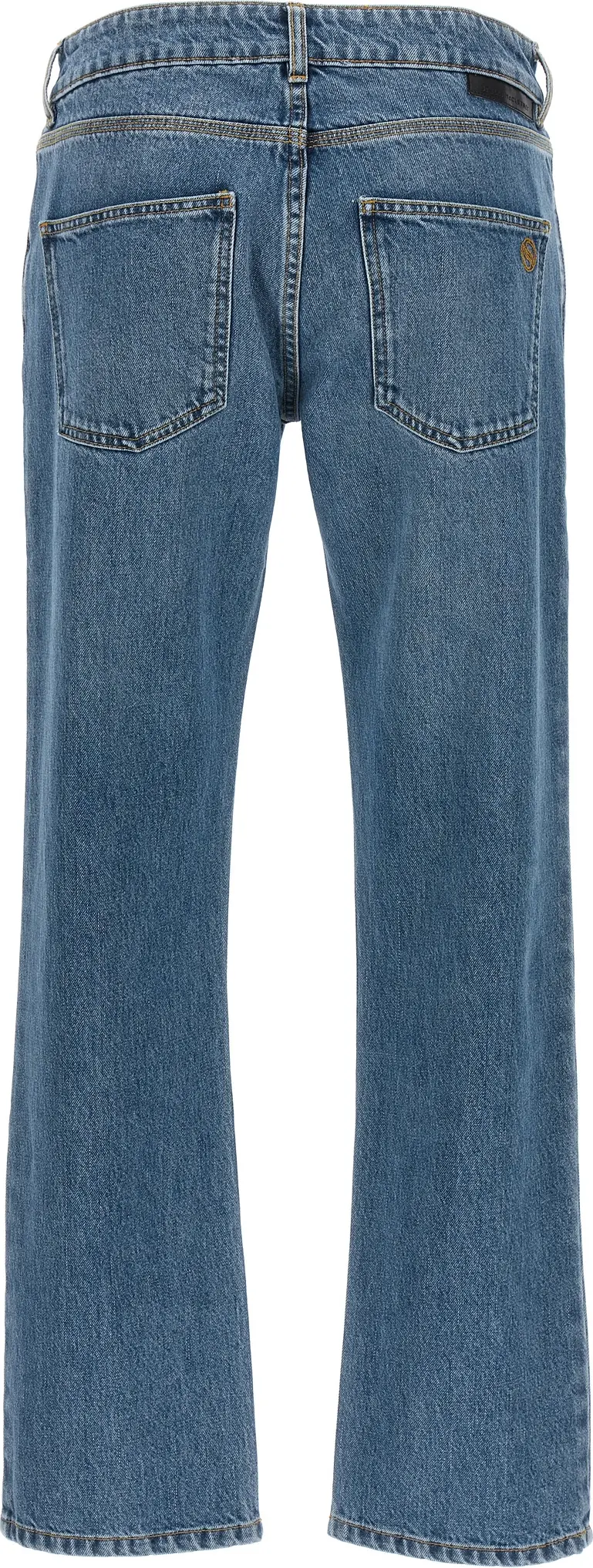 Blue Cotton Cropped Jeans by Stella McCartney