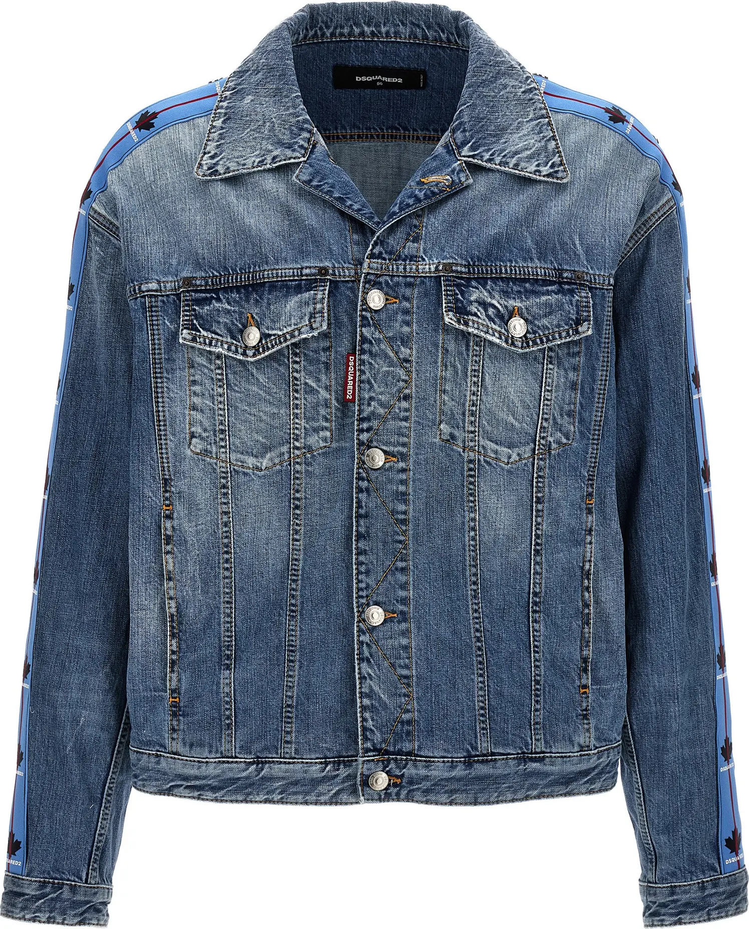 Синяя джинсовая куртка Dsquared2
