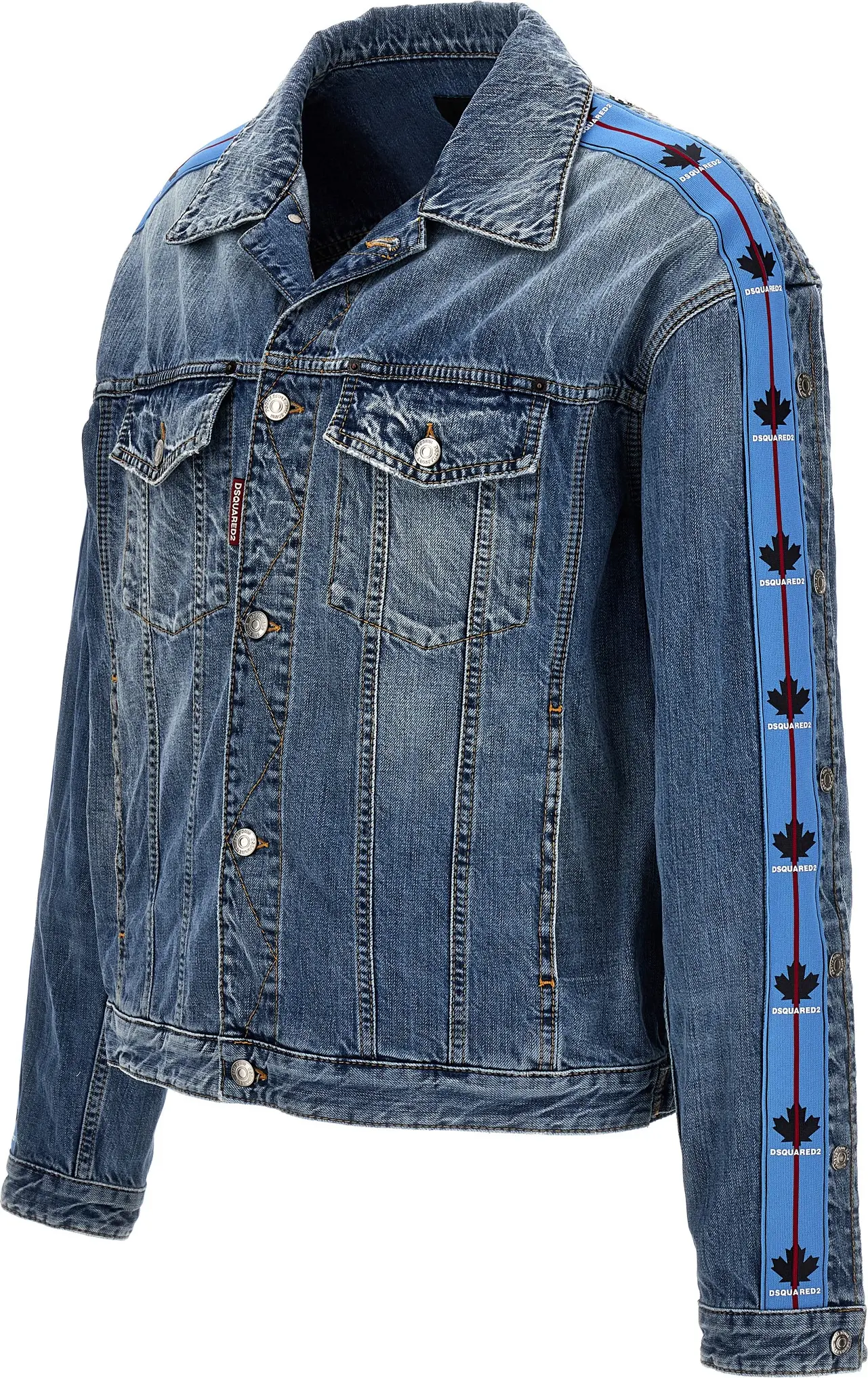 Синяя джинсовая куртка Dsquared2