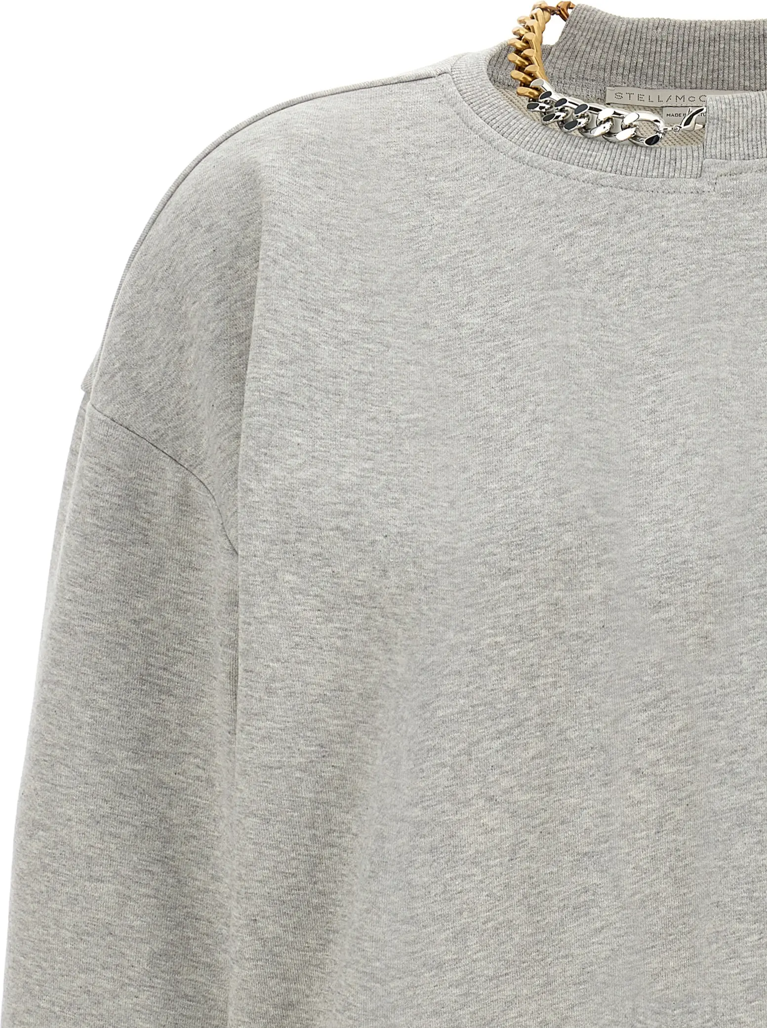 Серый хлопковый свитшот Stella McCartney