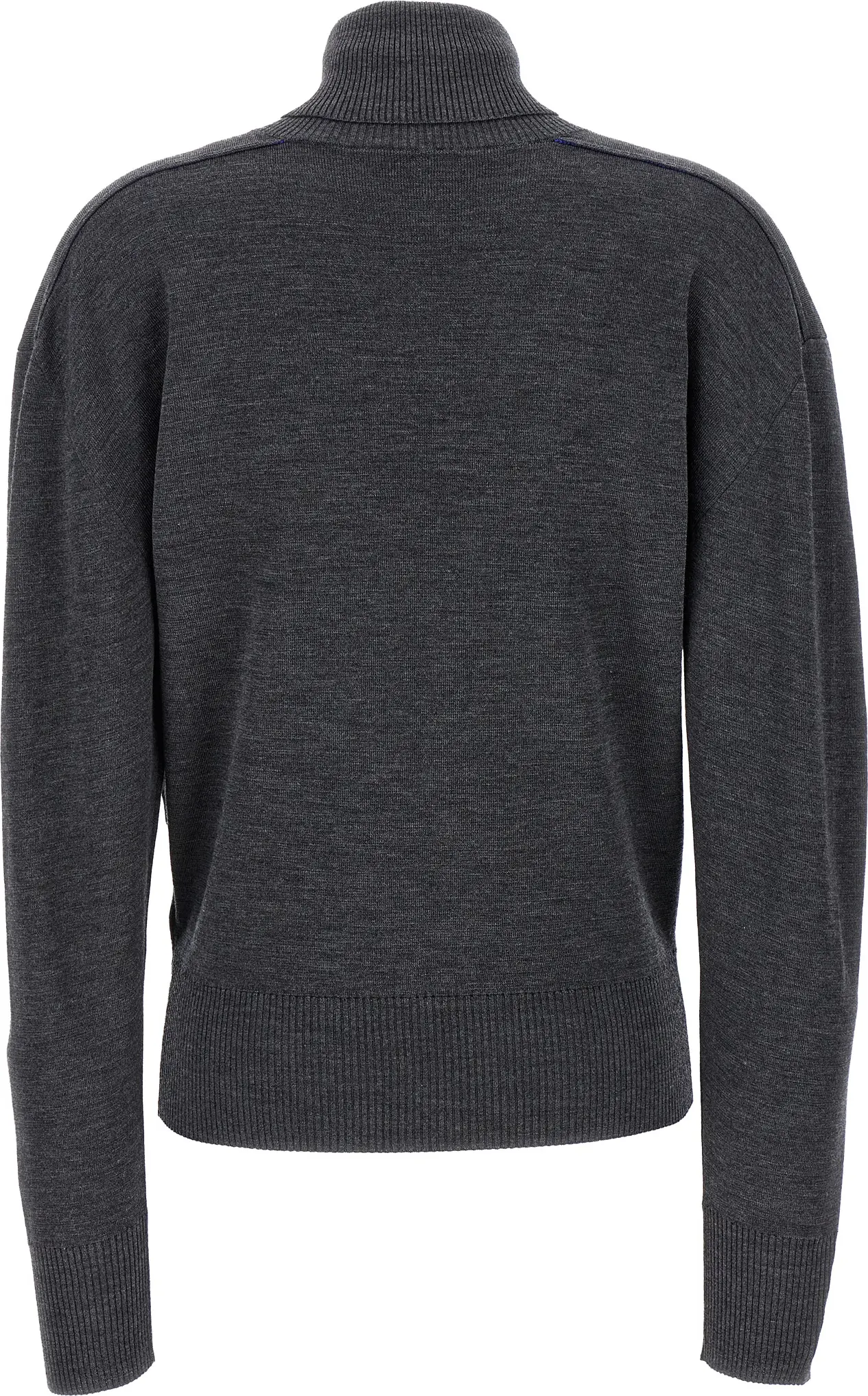 Gray Wool Cardigan Burberry