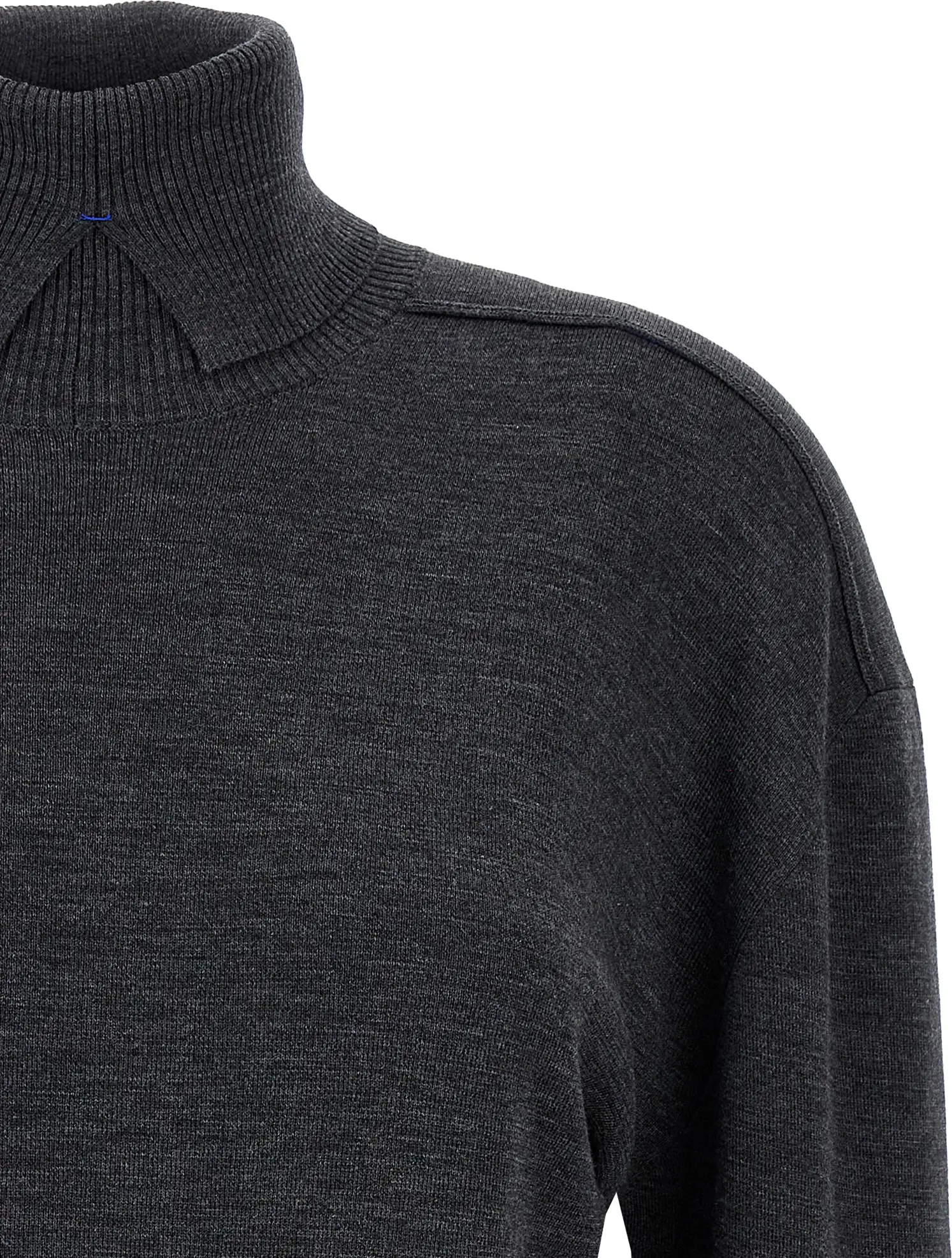 Gray Wool Cardigan Burberry