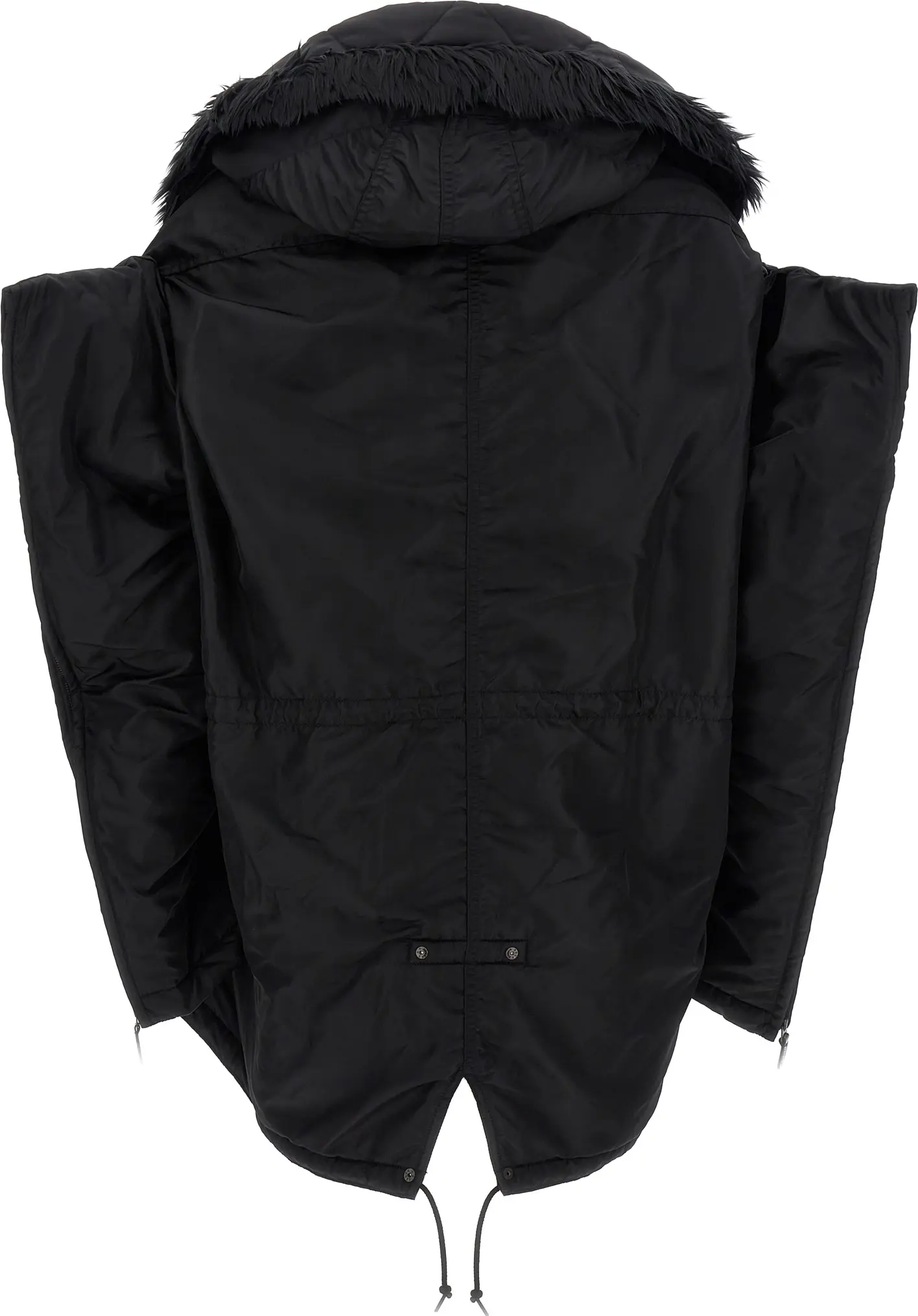 Jacket Junya Watanabe Black Nylon Full-Length Jacket