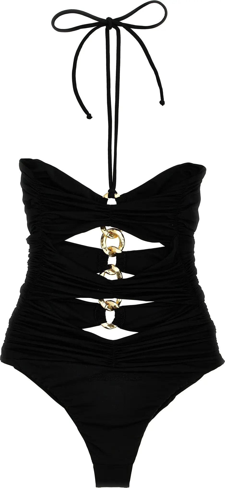 Black Polyamide One-Piece Swimsuit Elisabetta Franchi