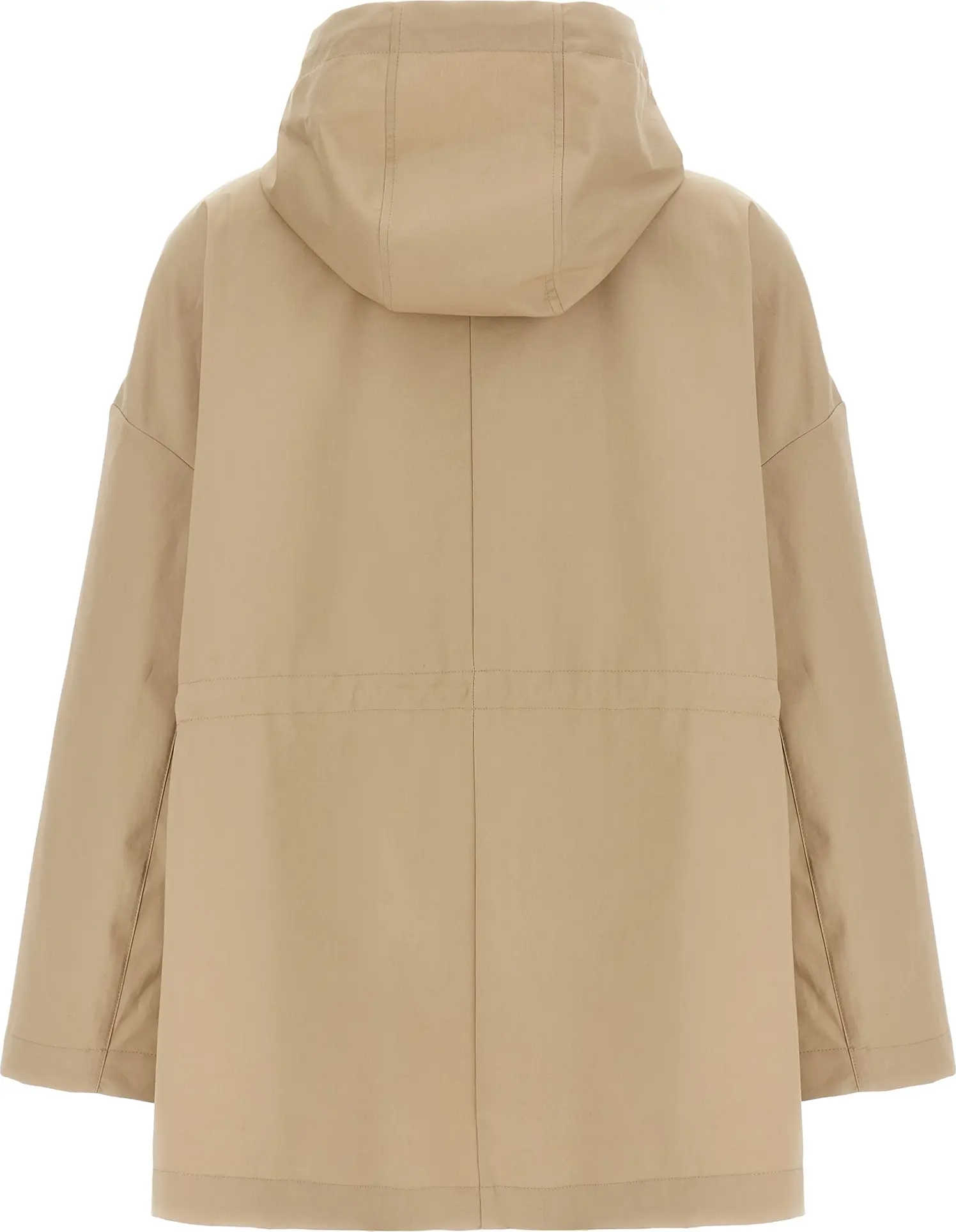 Parka Moncler Beige Cotton