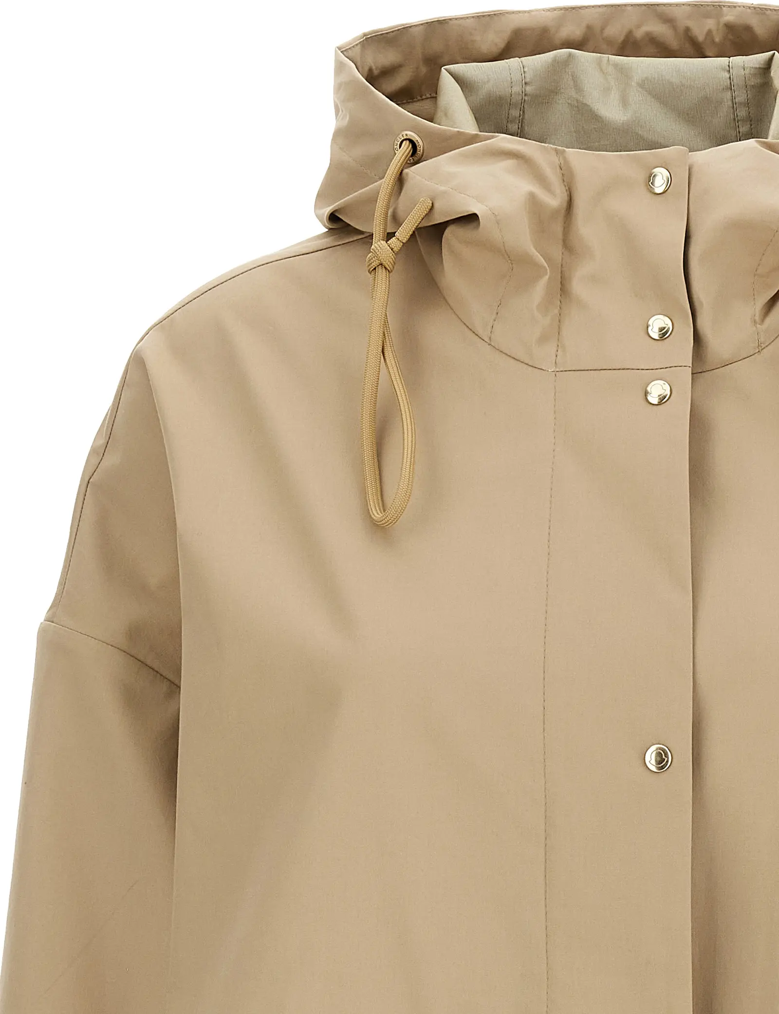 Parka Moncler Beige Cotton