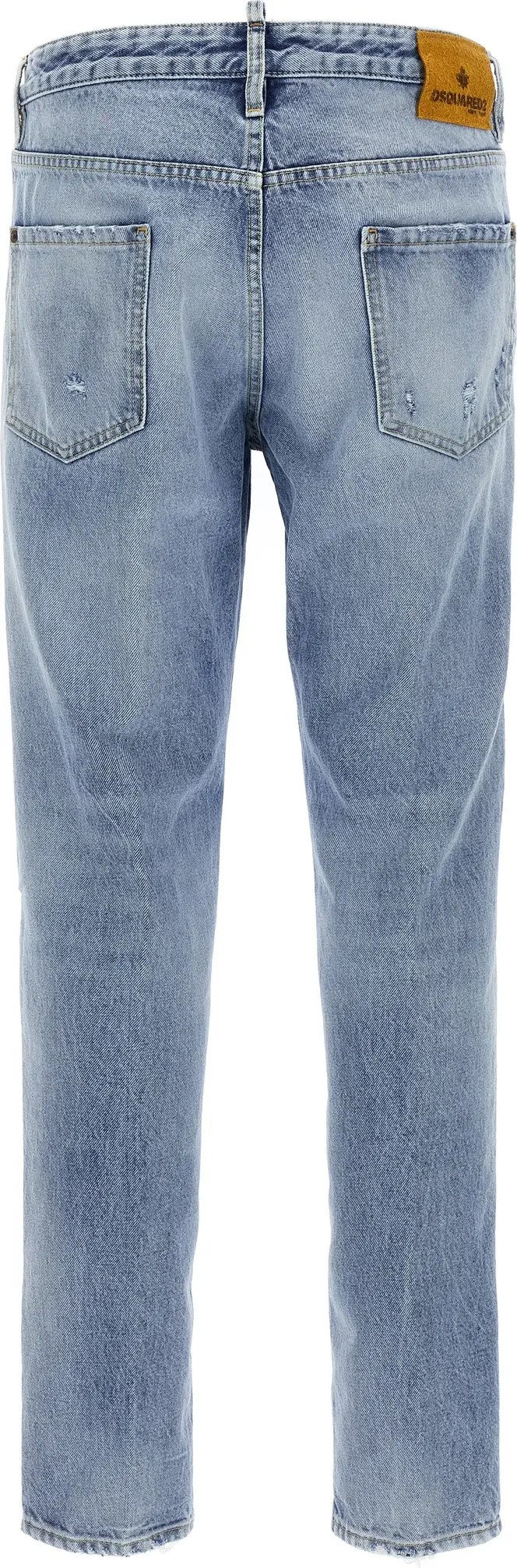 Синие джинсы скинни Dsquared2 из хлопка