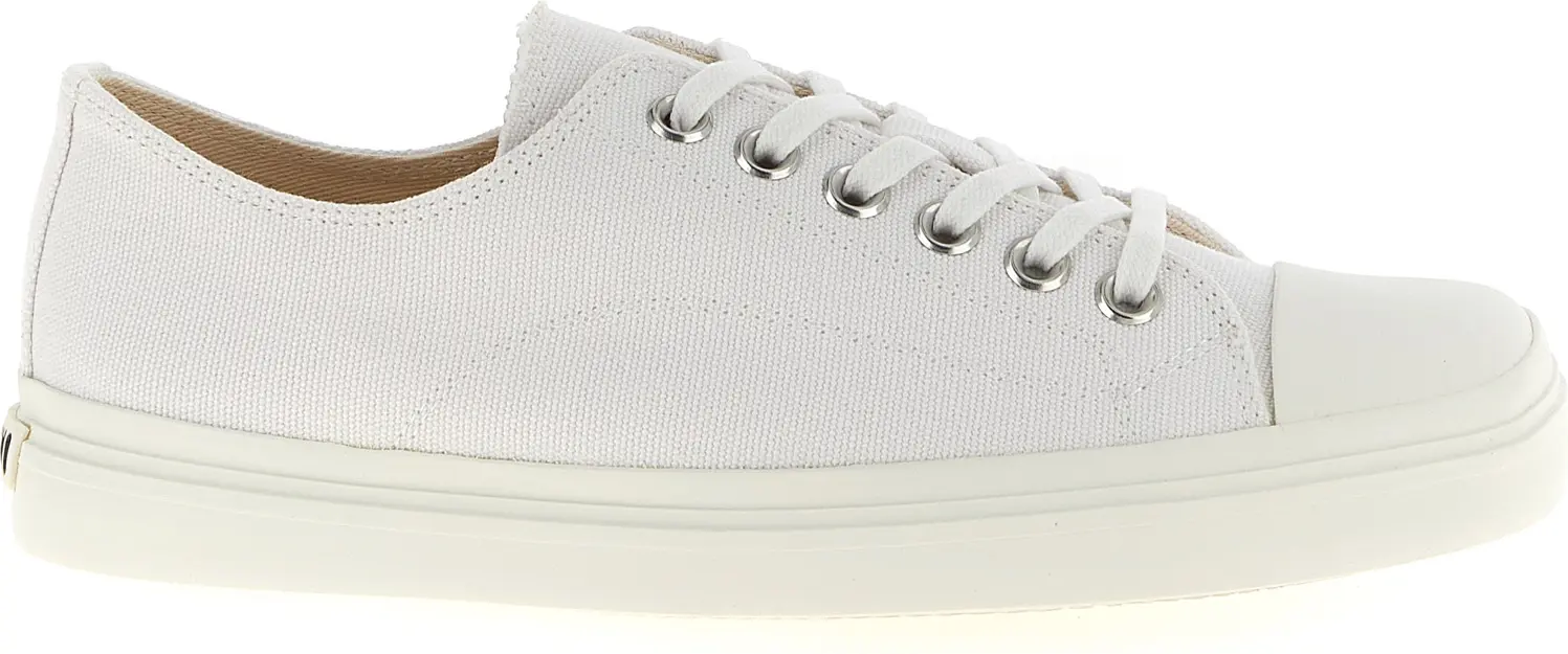 Low Top Sneakers White Cotton