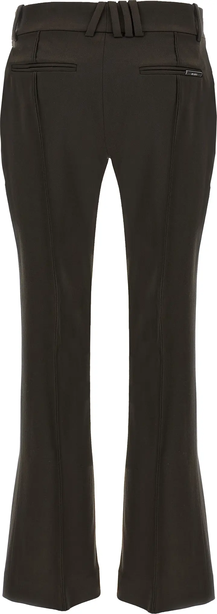The Attico Brown Virgin Wool Flared Pants