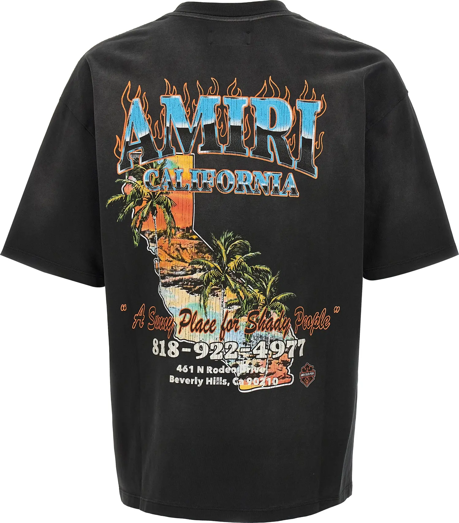 Футболка Amiri Черный Хлопок