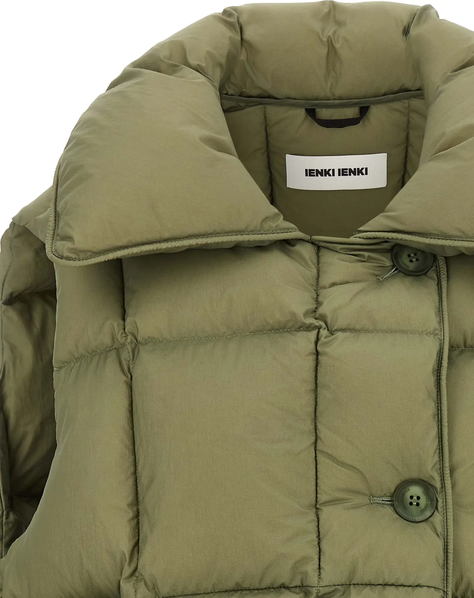 Bicolor Nylon Sleeveless Jacket Ienki Ienki