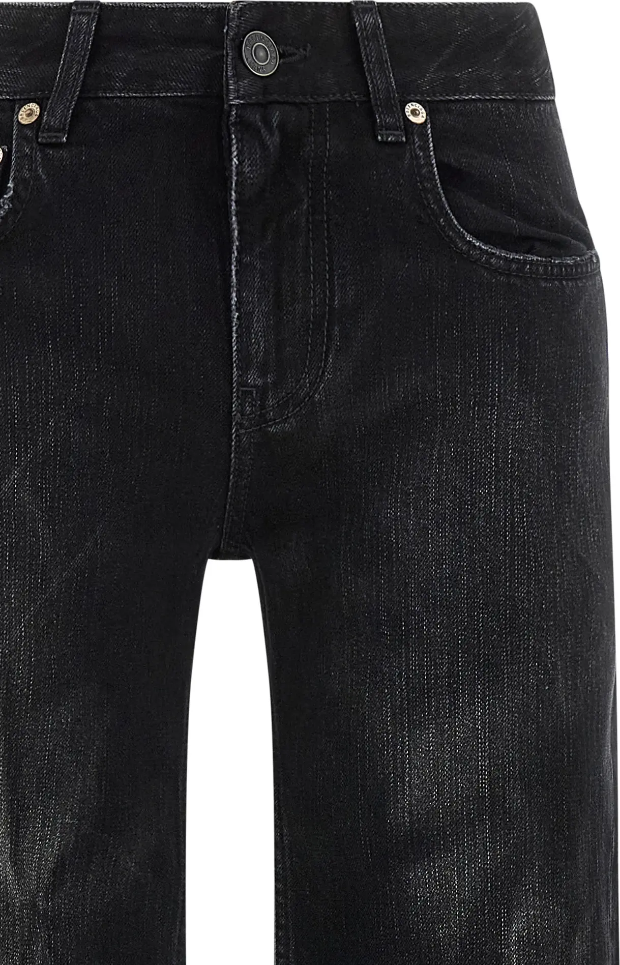 Black Cotton Flared Jeans Balenciaga