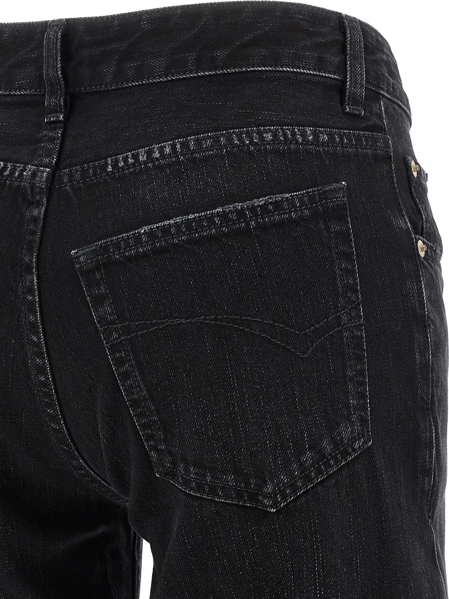 Black Cotton Flared Jeans Balenciaga