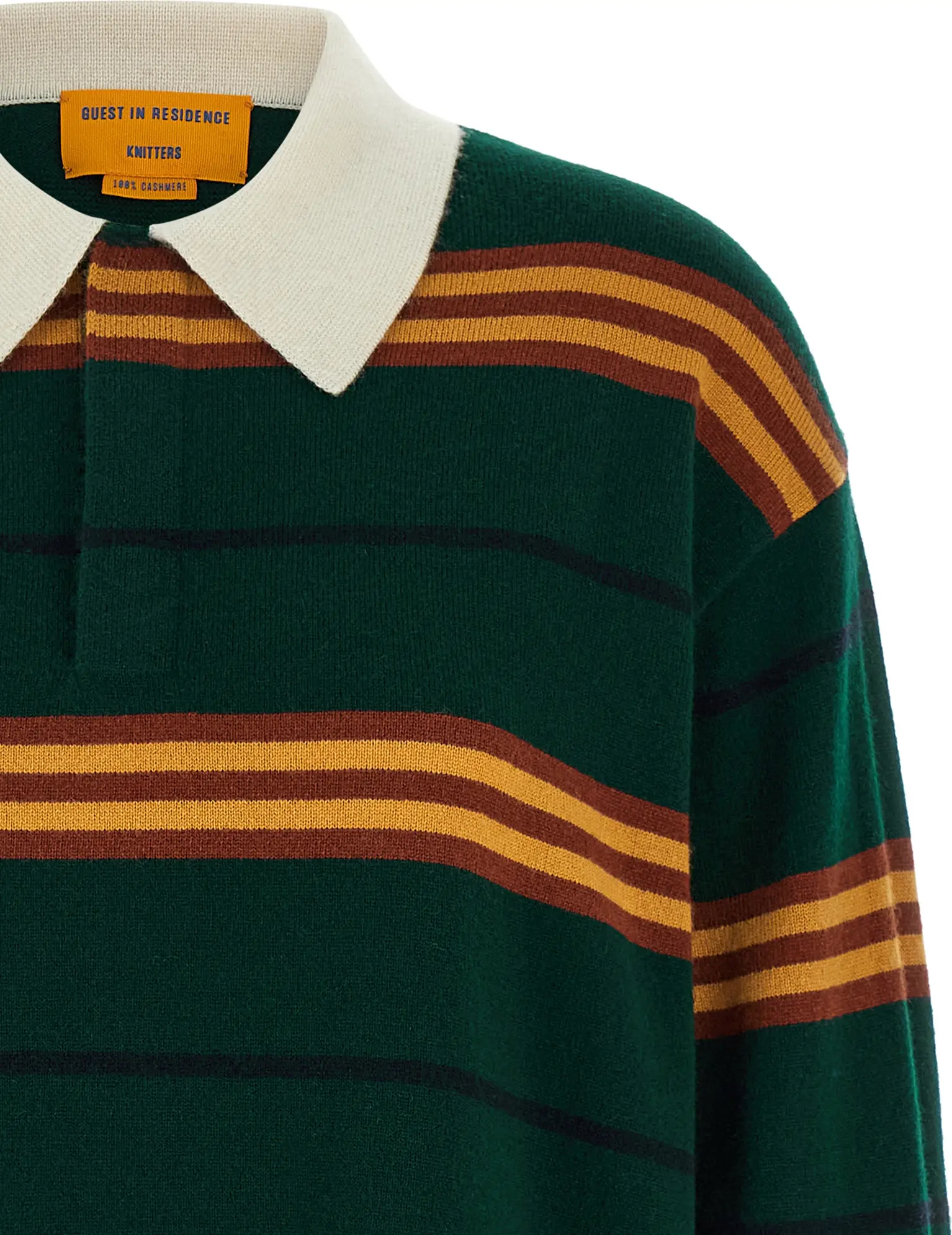 Polo Shirt Guest in Residence Двухцветная кашемировая рубашка-поло