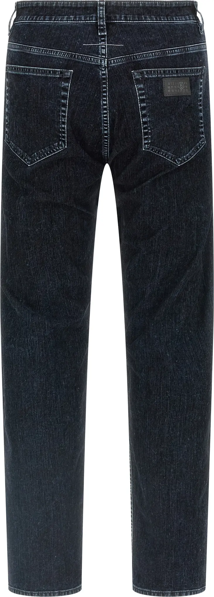 Джинсы MM6 Maison Margiela Черные хлопковые прямого кроя
