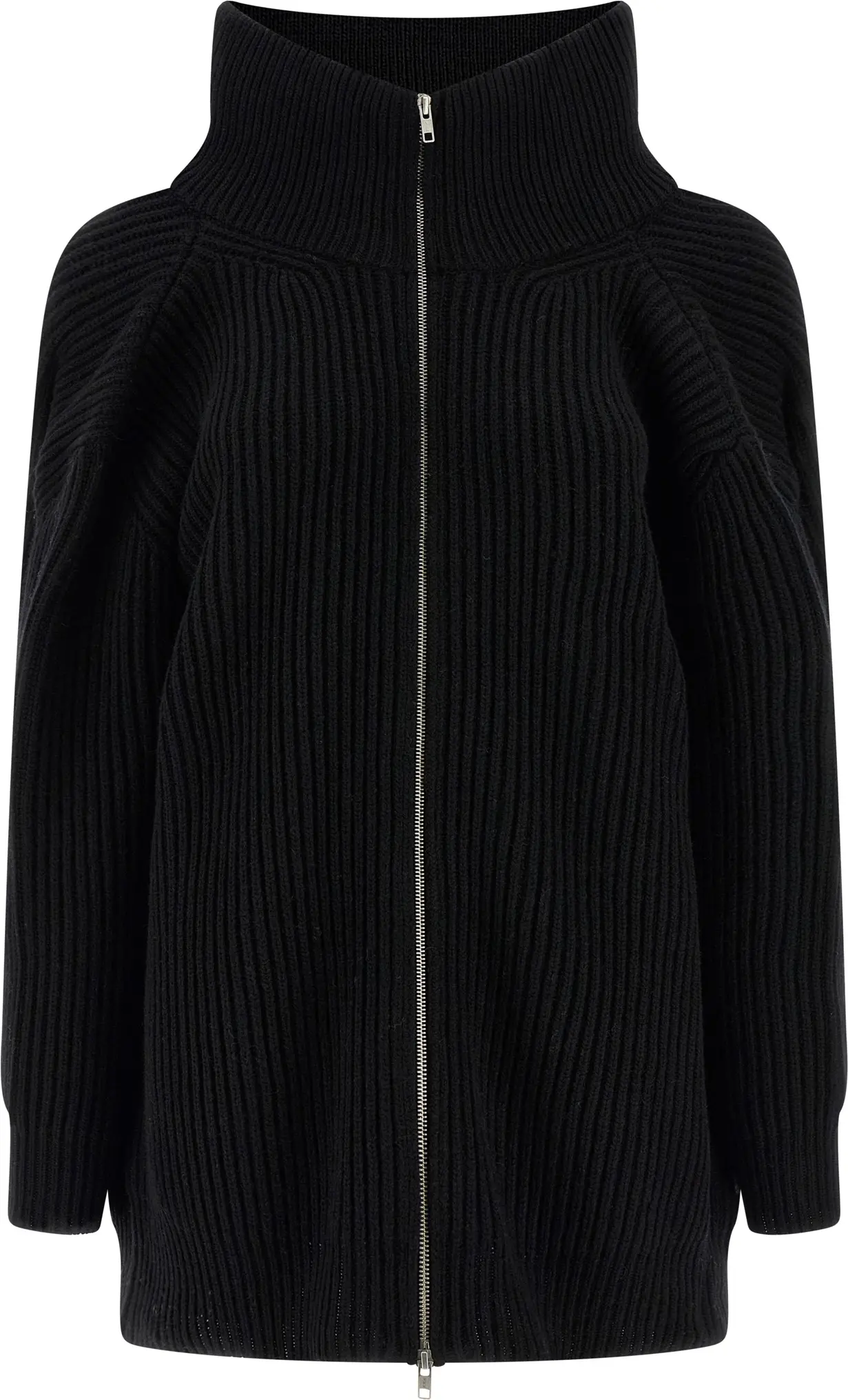 Платье MM6 Maison Margiela Кардиган Мини Вязаный Шерстяной