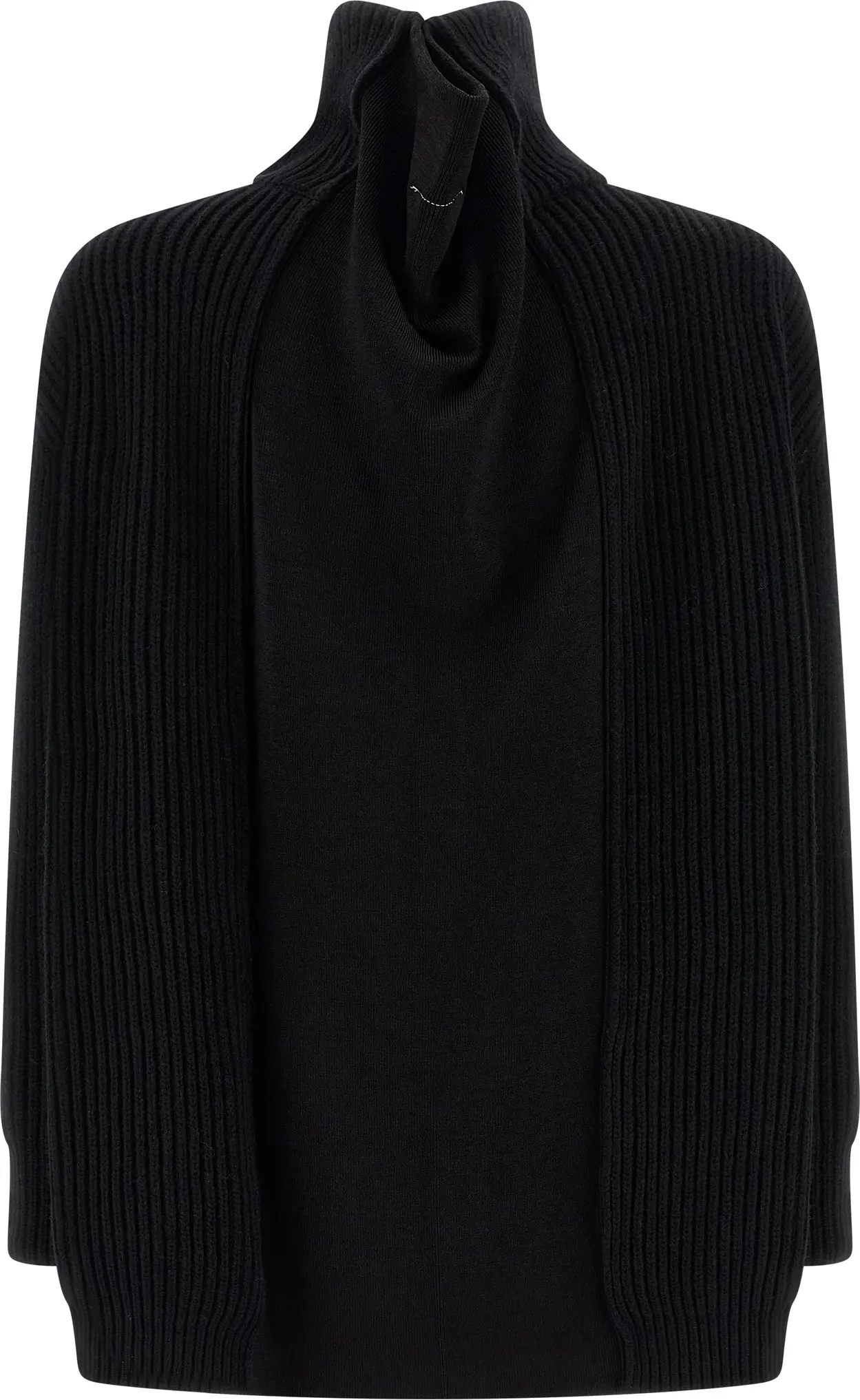 Платье MM6 Maison Margiela Кардиган Мини Вязаный Шерстяной