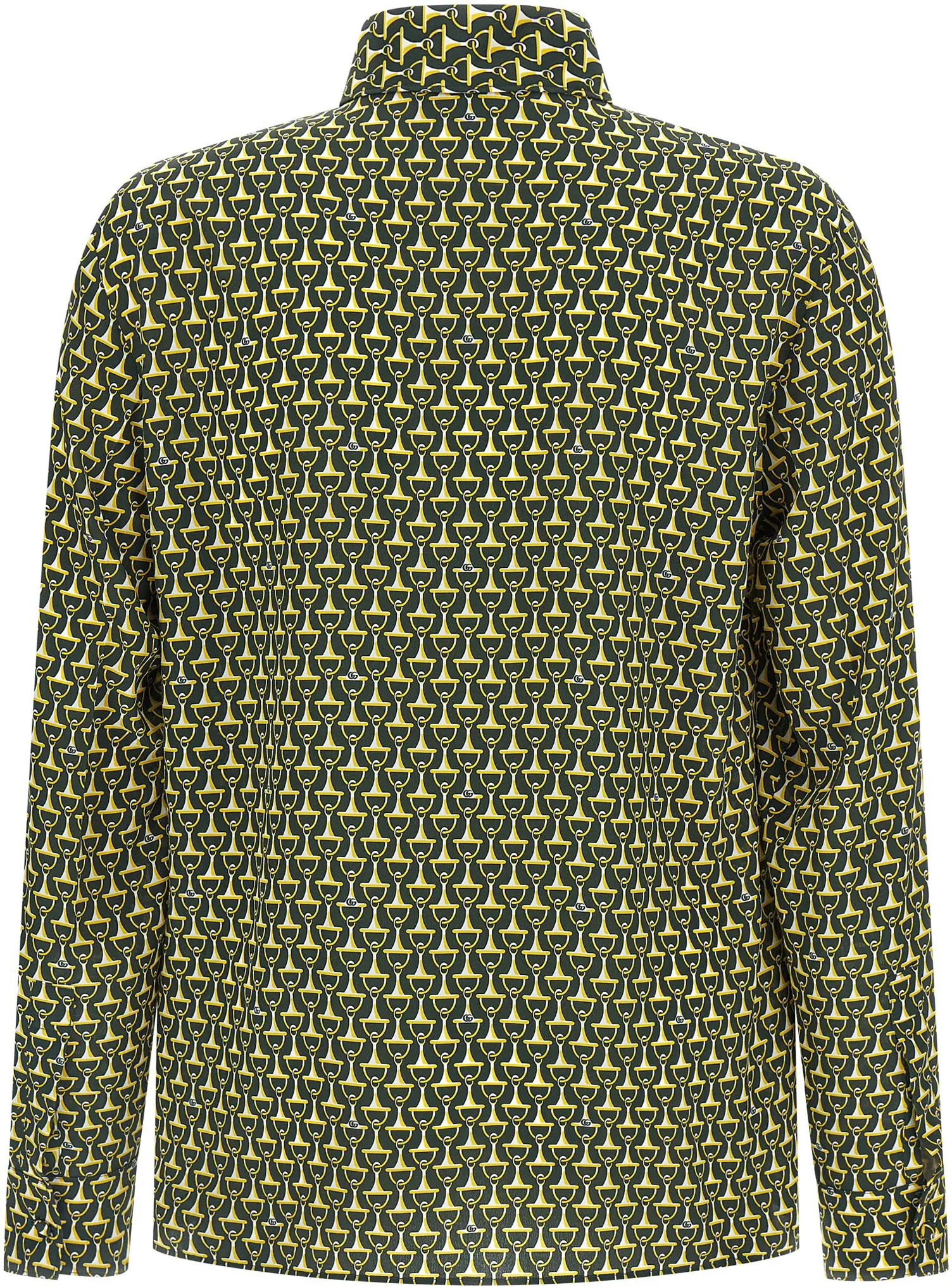 Crêpe de Chine print silk shirt Gucci