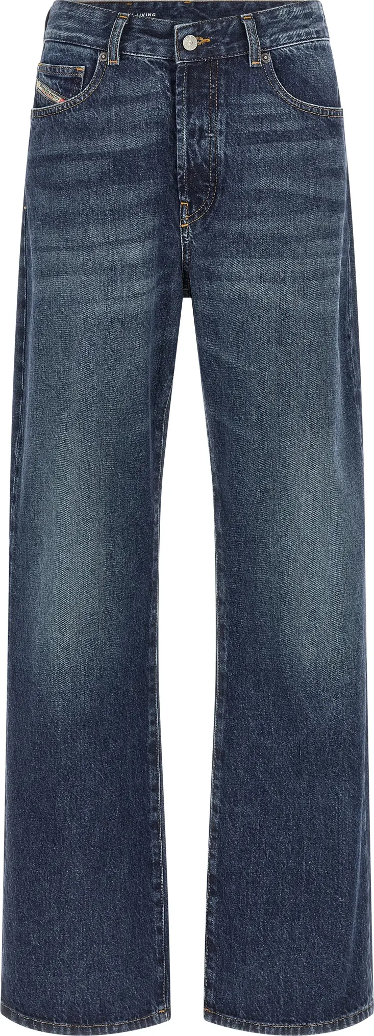 Джинсы DIESEL Blue Cotton Straight-Leg