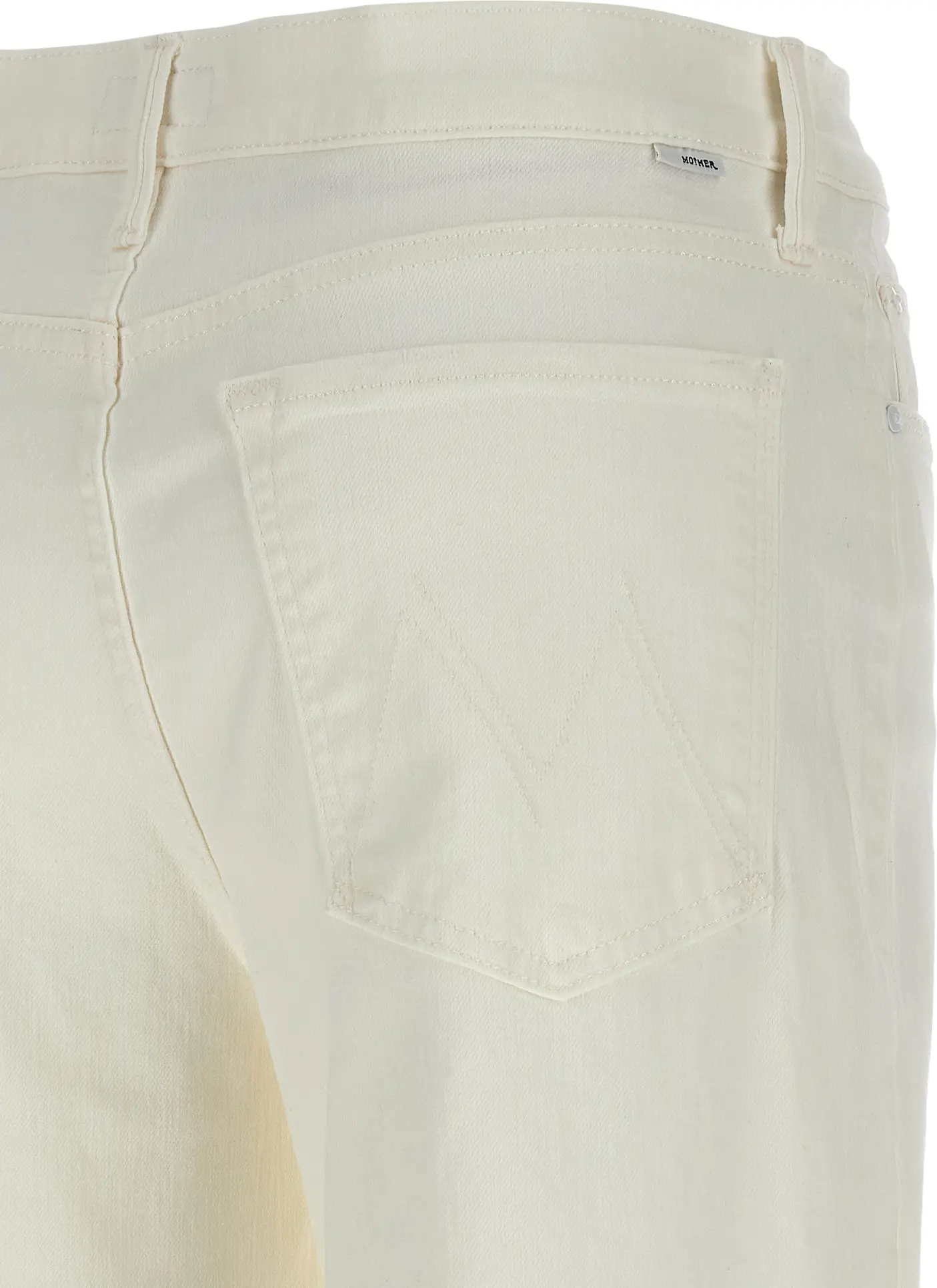 Oq paxta kengayadigan shimlar Mother Denim