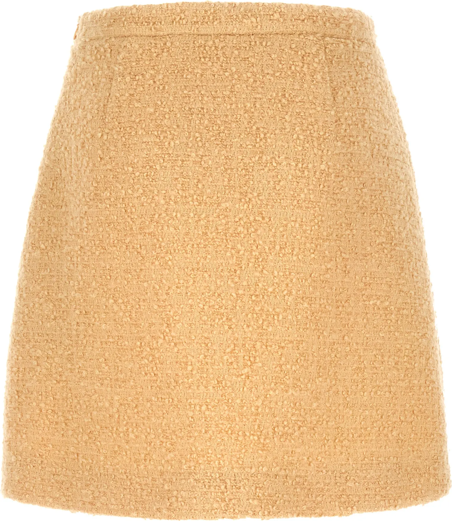 Valentino Garavani Curly Wool Tweed Mini Skirt