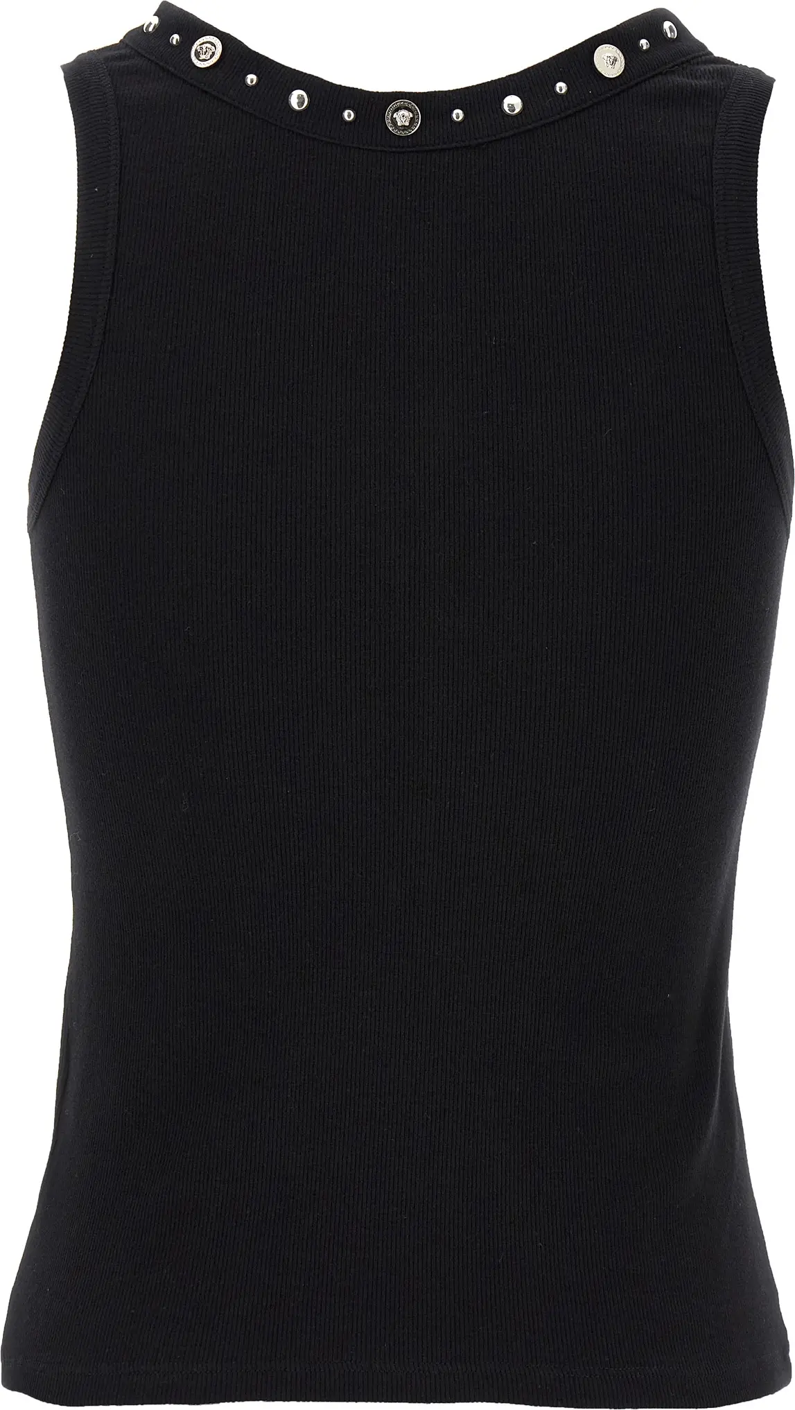 T-Shirt Versace Black Cotton Sleeveless