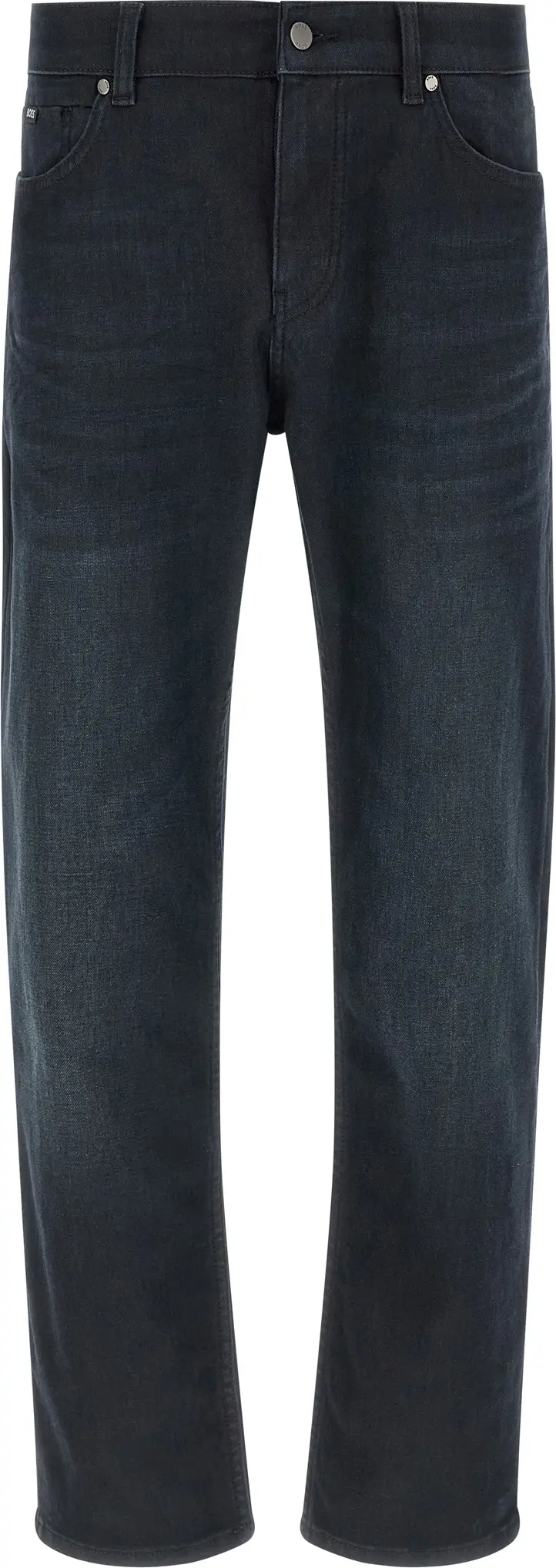 Blue Cotton Straight-Leg Jeans Hugo Boss
