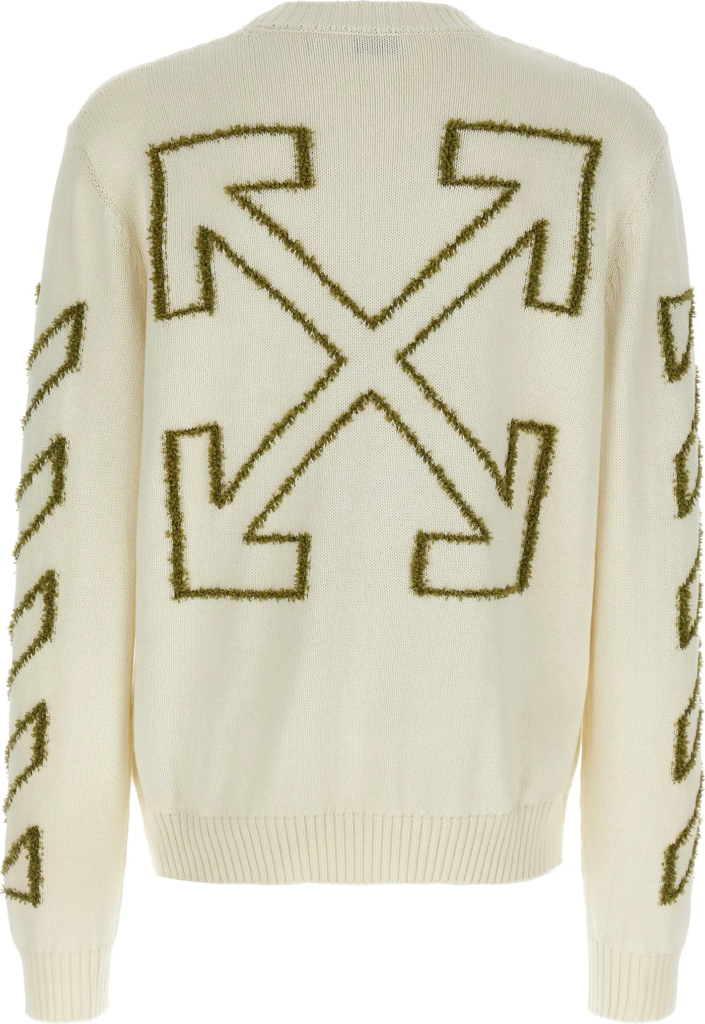 Бежевый хлопковый кардиган Off-White