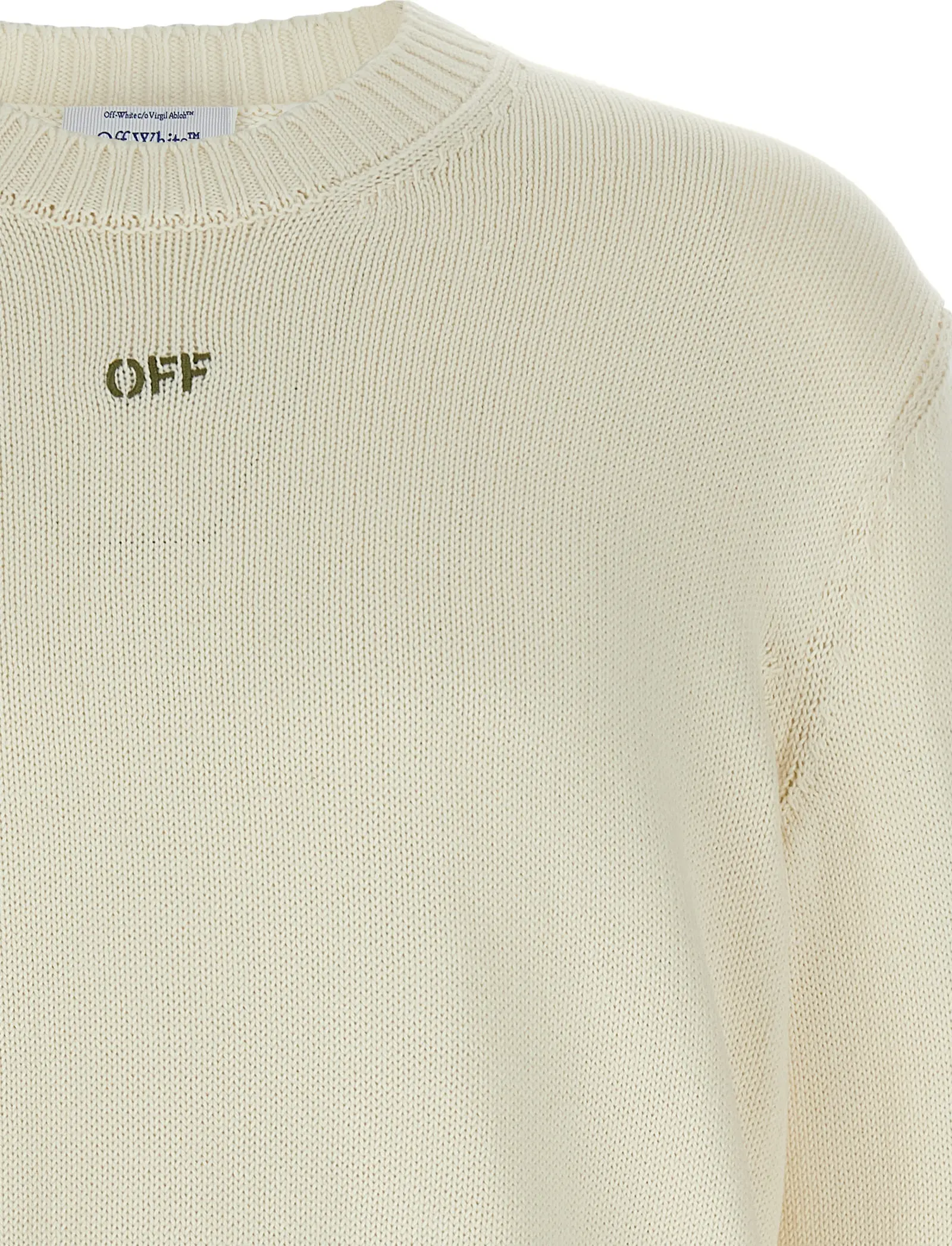 Бежевый хлопковый кардиган Off-White