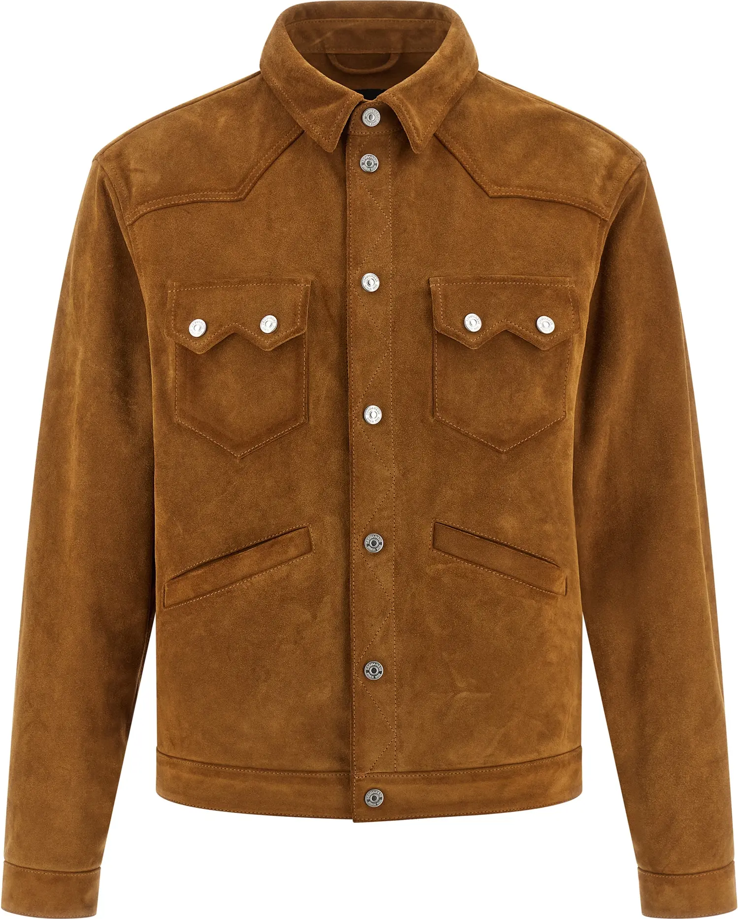 Jacket Dsquared2 Suede Boxy Shirt