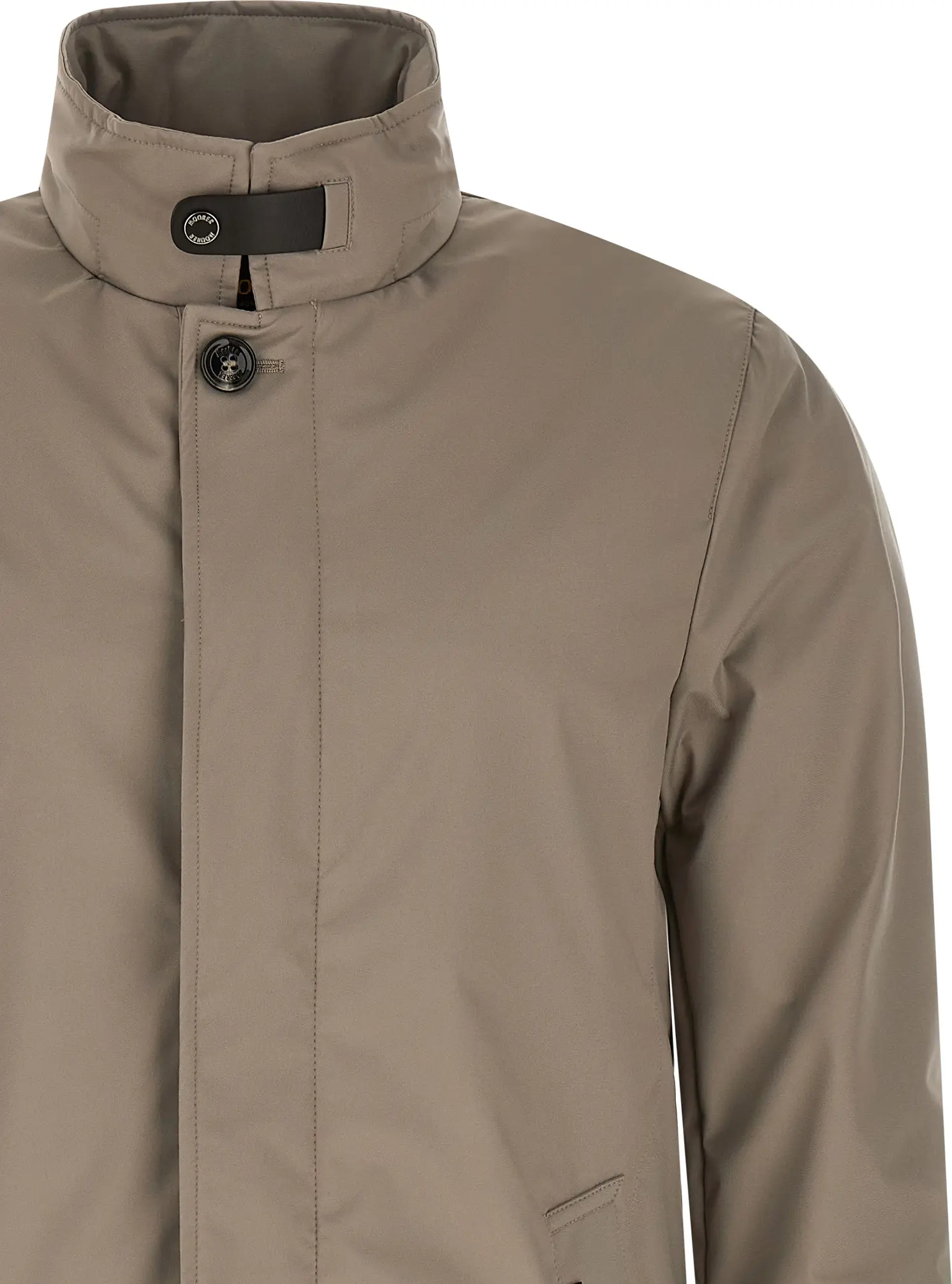 Gray Polyester Shell Jacket Moorer