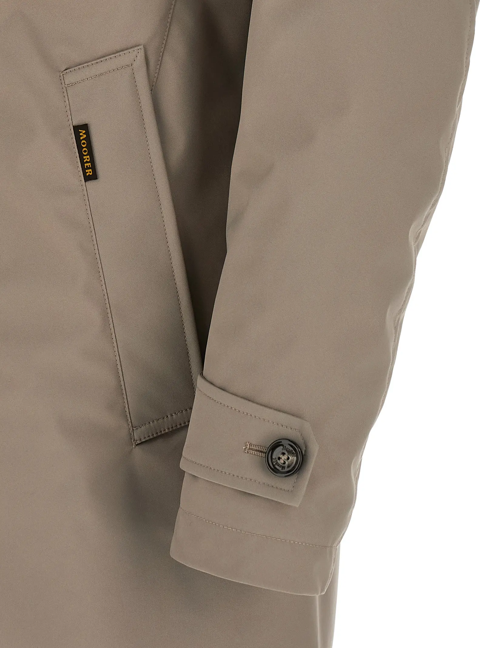 Gray Polyester Shell Jacket Moorer