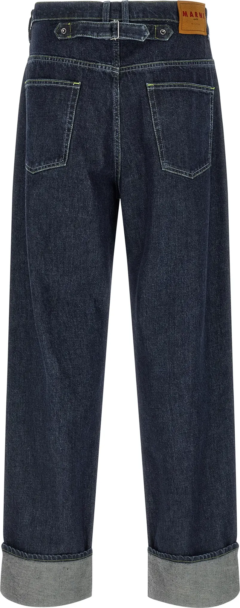 Blue Cotton Straight-Leg Jeans Marni
