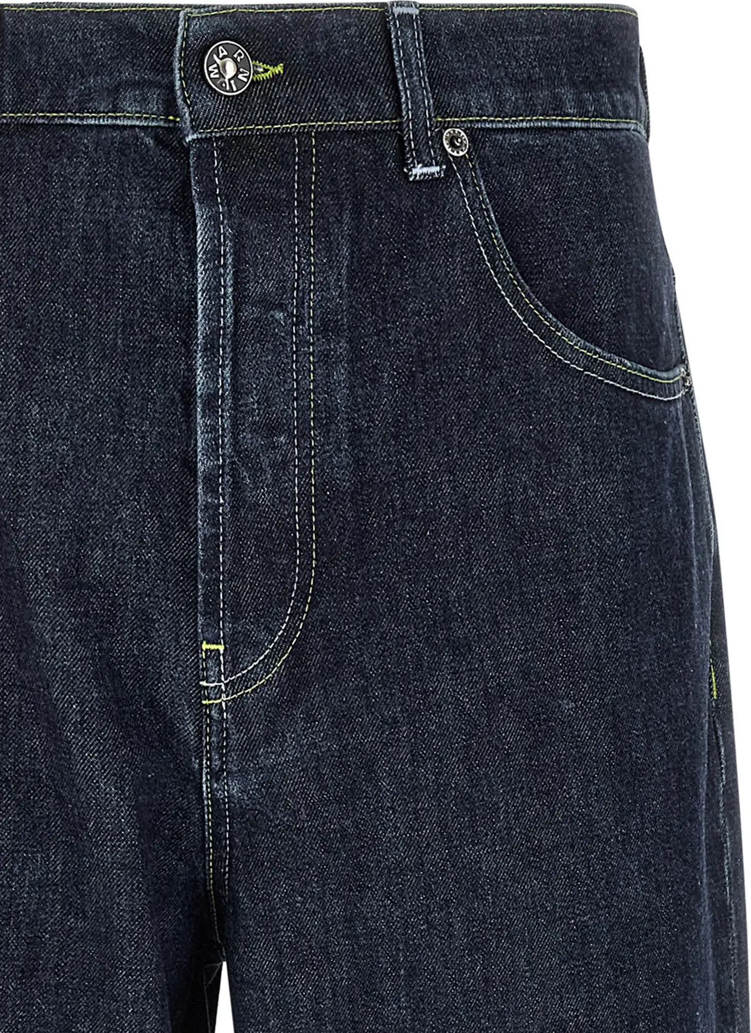 Blue Cotton Straight-Leg Jeans Marni