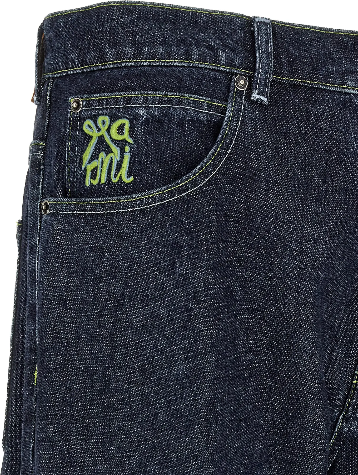 Blue Cotton Straight-Leg Jeans Marni
