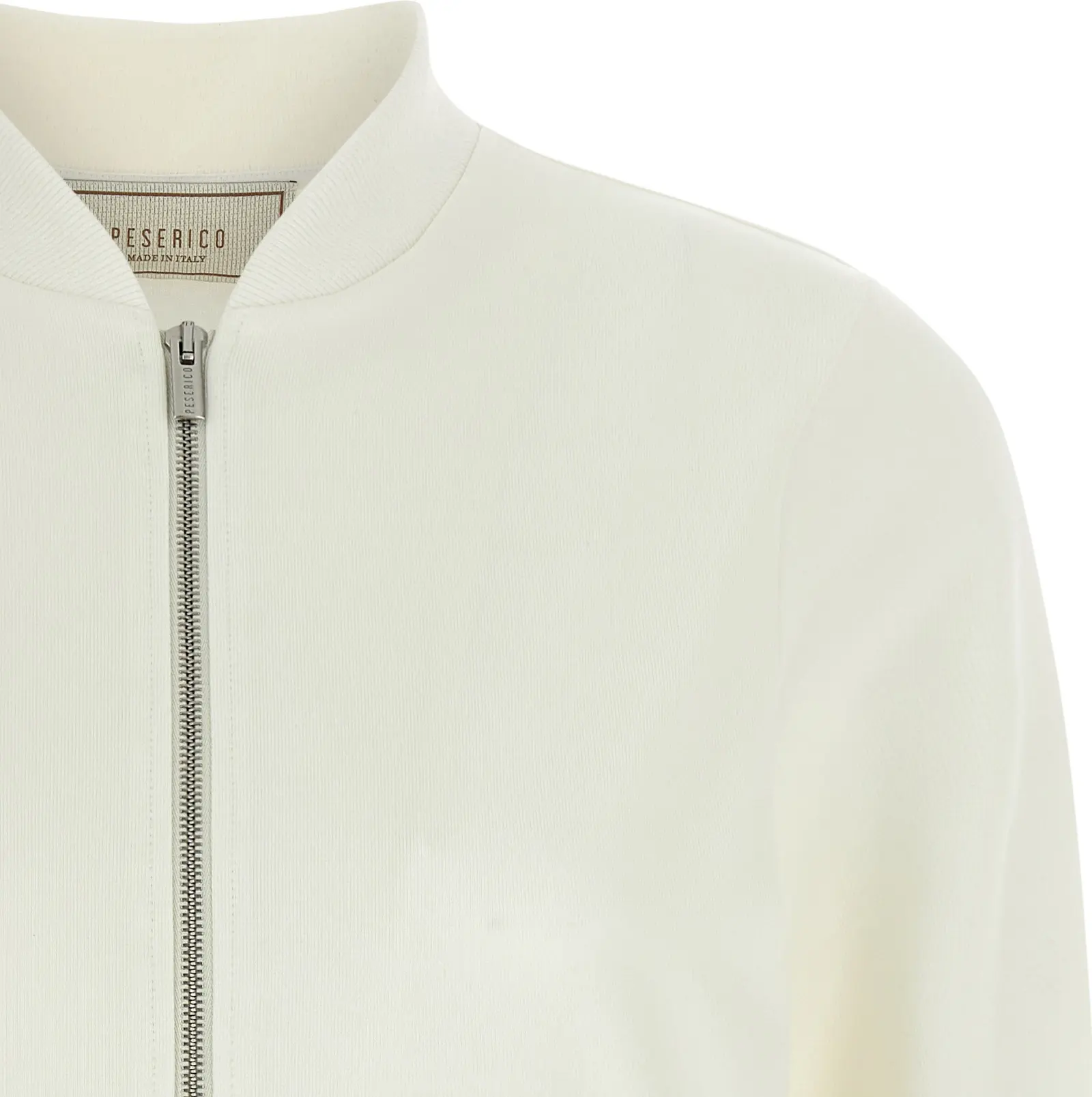 Sweatshirt White Cotton Peserico