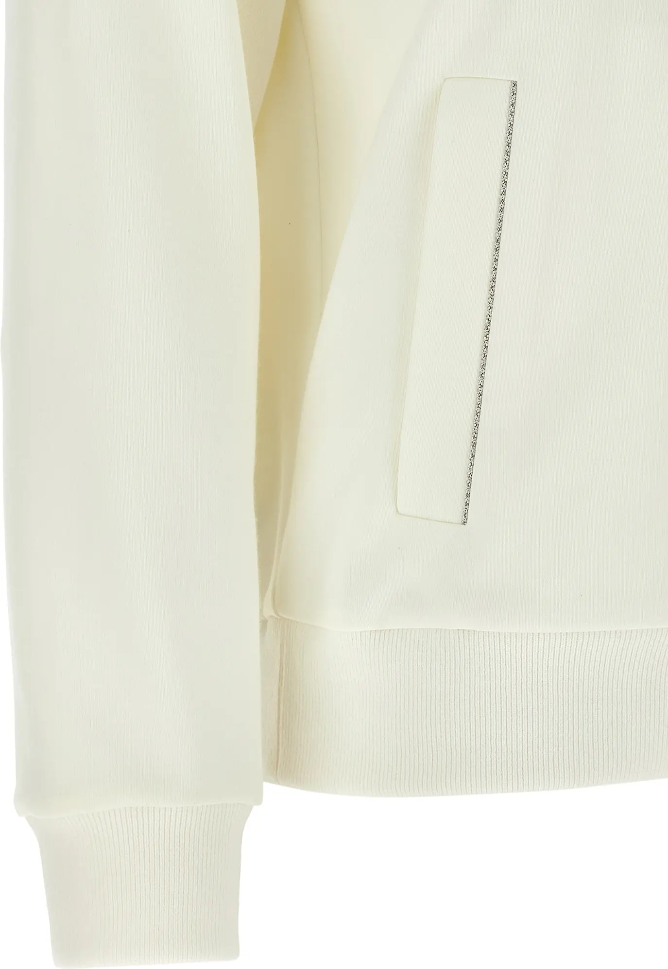 Sweatshirt White Cotton Peserico