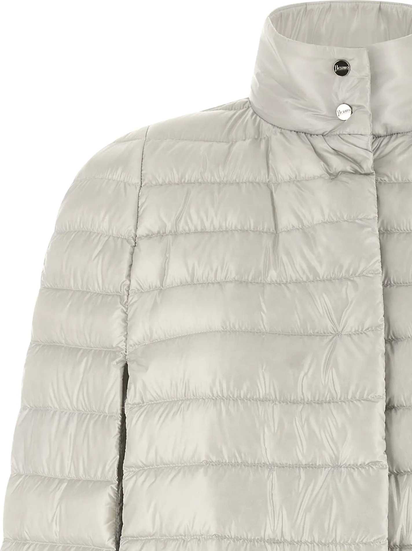 Gray Polyamide Full-Length Jacket by Herno