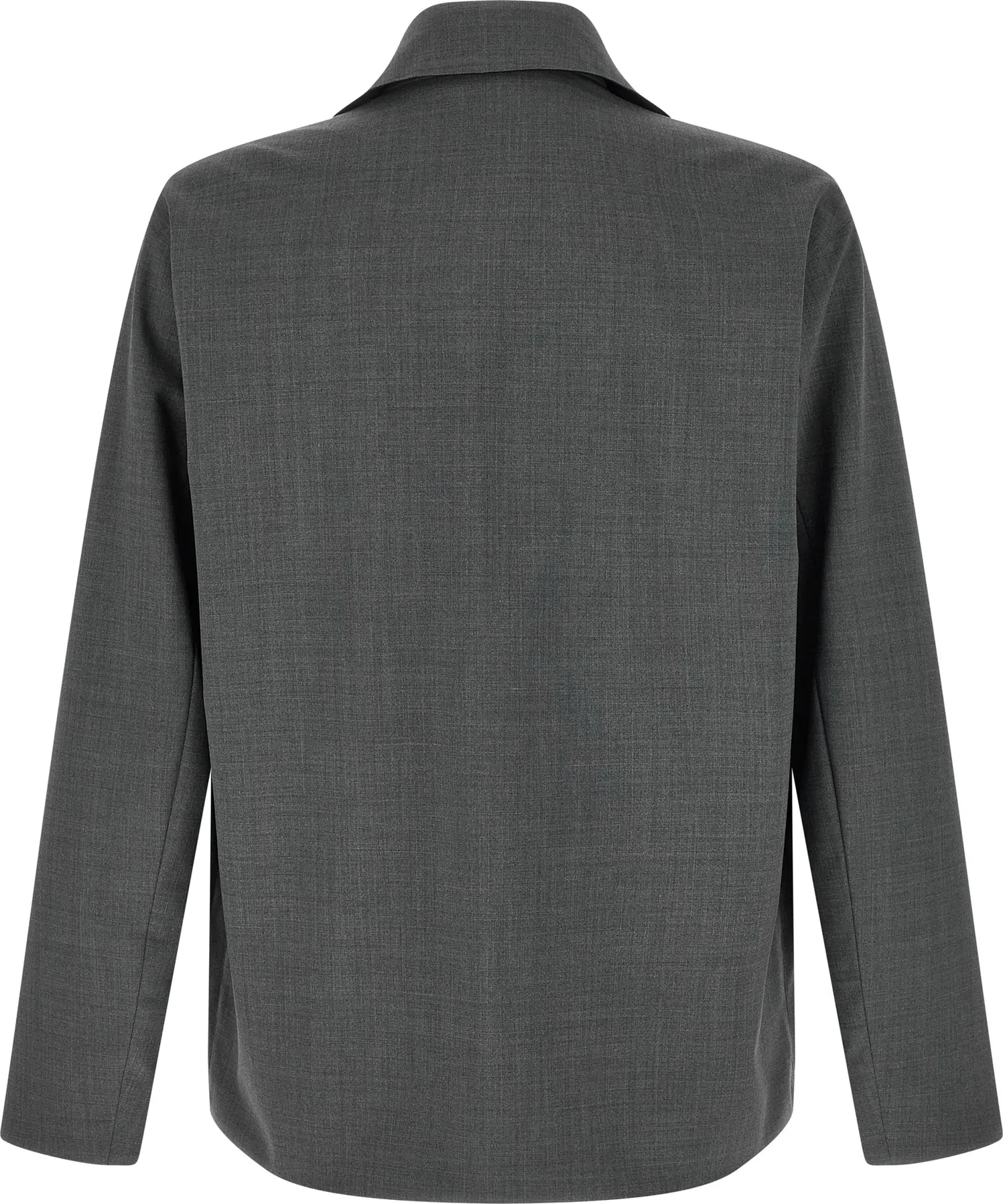 Gray Polyester Full-Length Jacket Herno