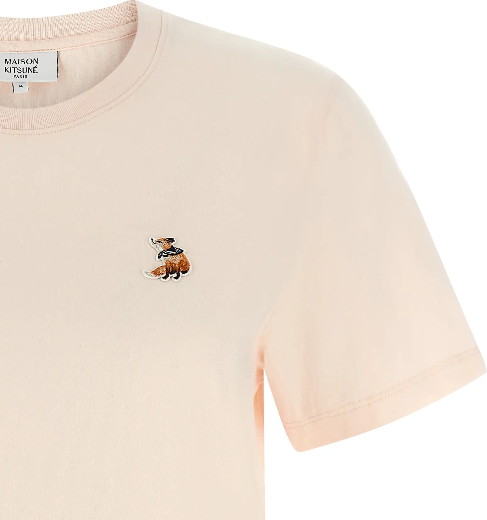 Maison Kitsuné O rganik Paxtadan Tikilgan Krujevkali Futbolka