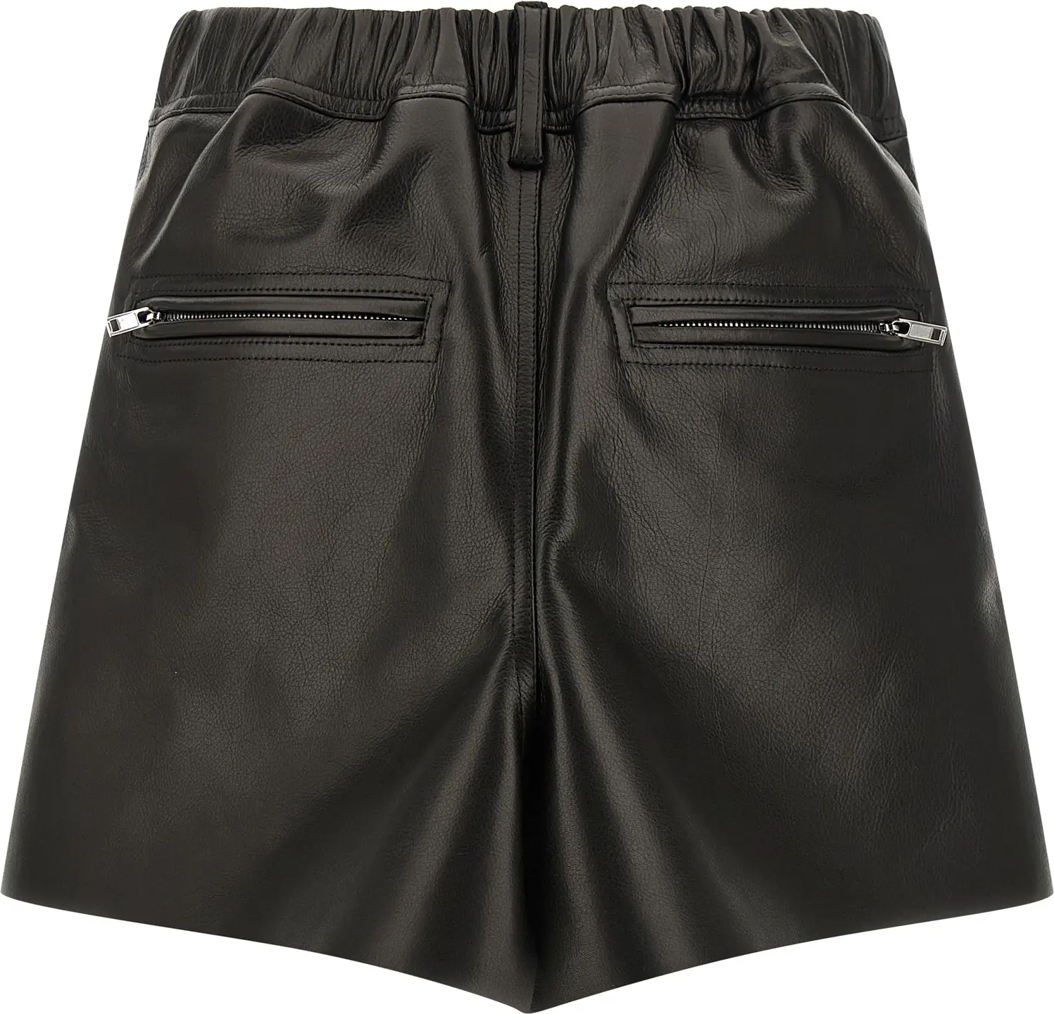 Чёрная юбка Rick Owens из телячьей кожи