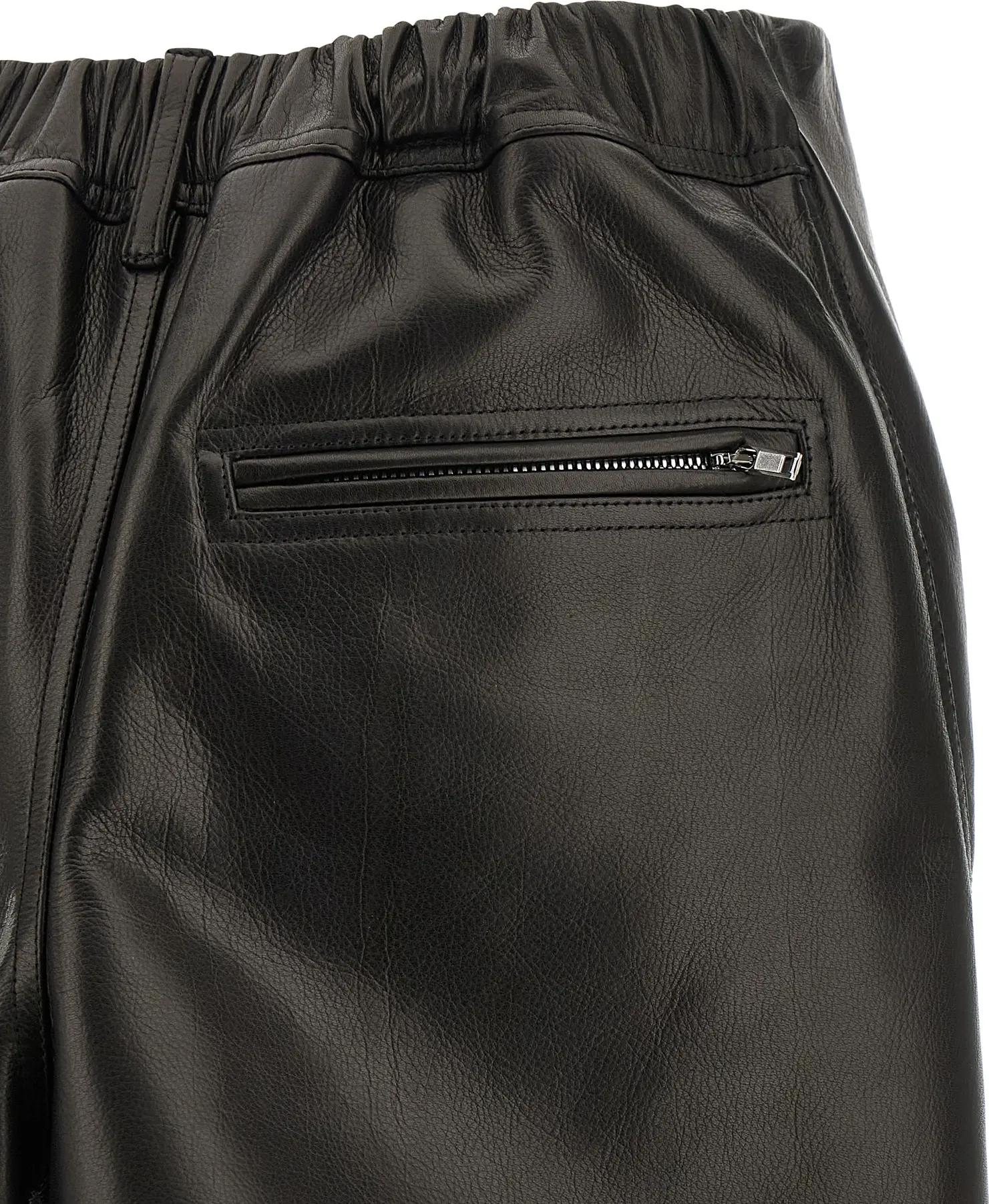 Чёрная юбка Rick Owens из телячьей кожи