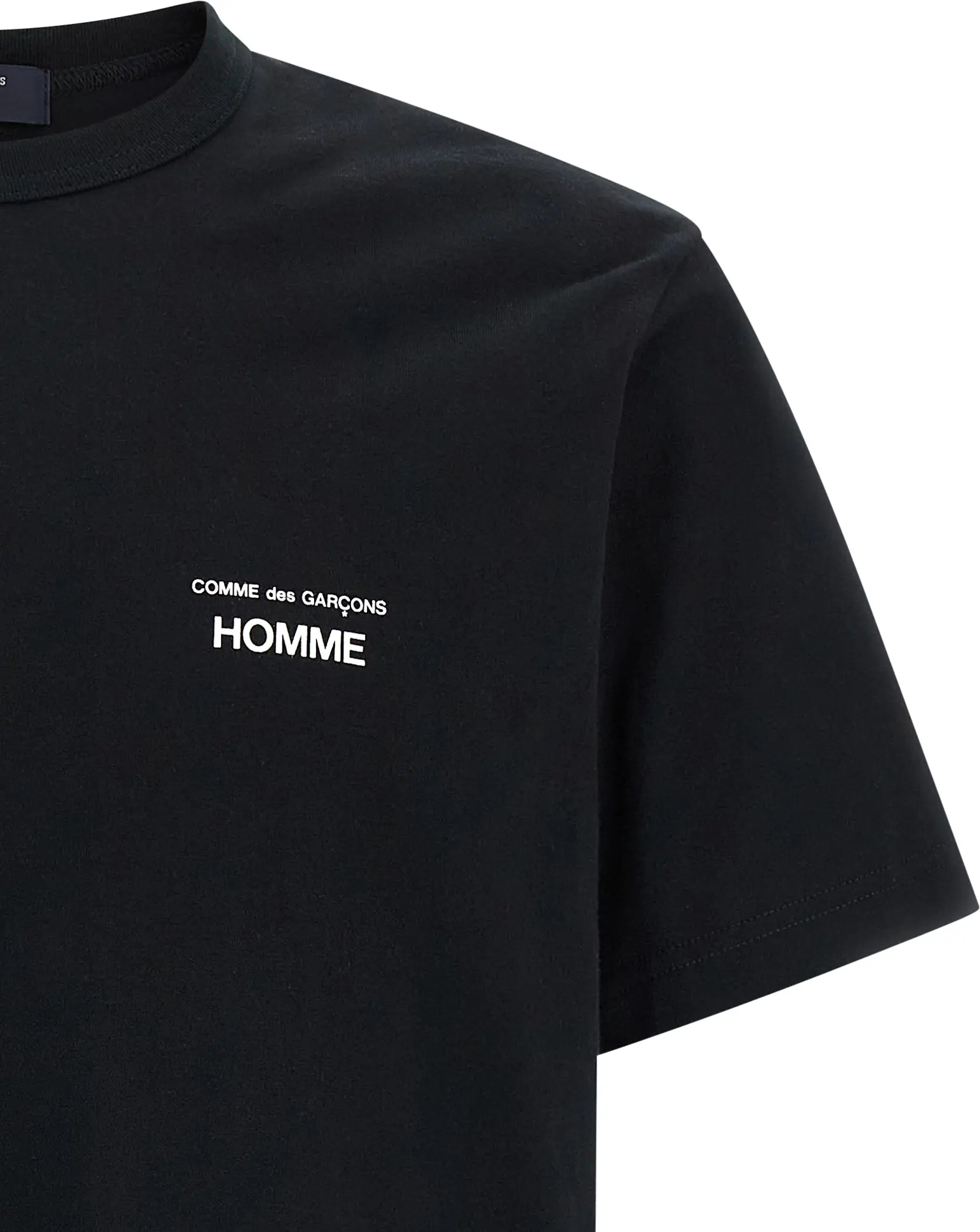Футболка Comme Des Garcons Черная Хлопковая Футболка