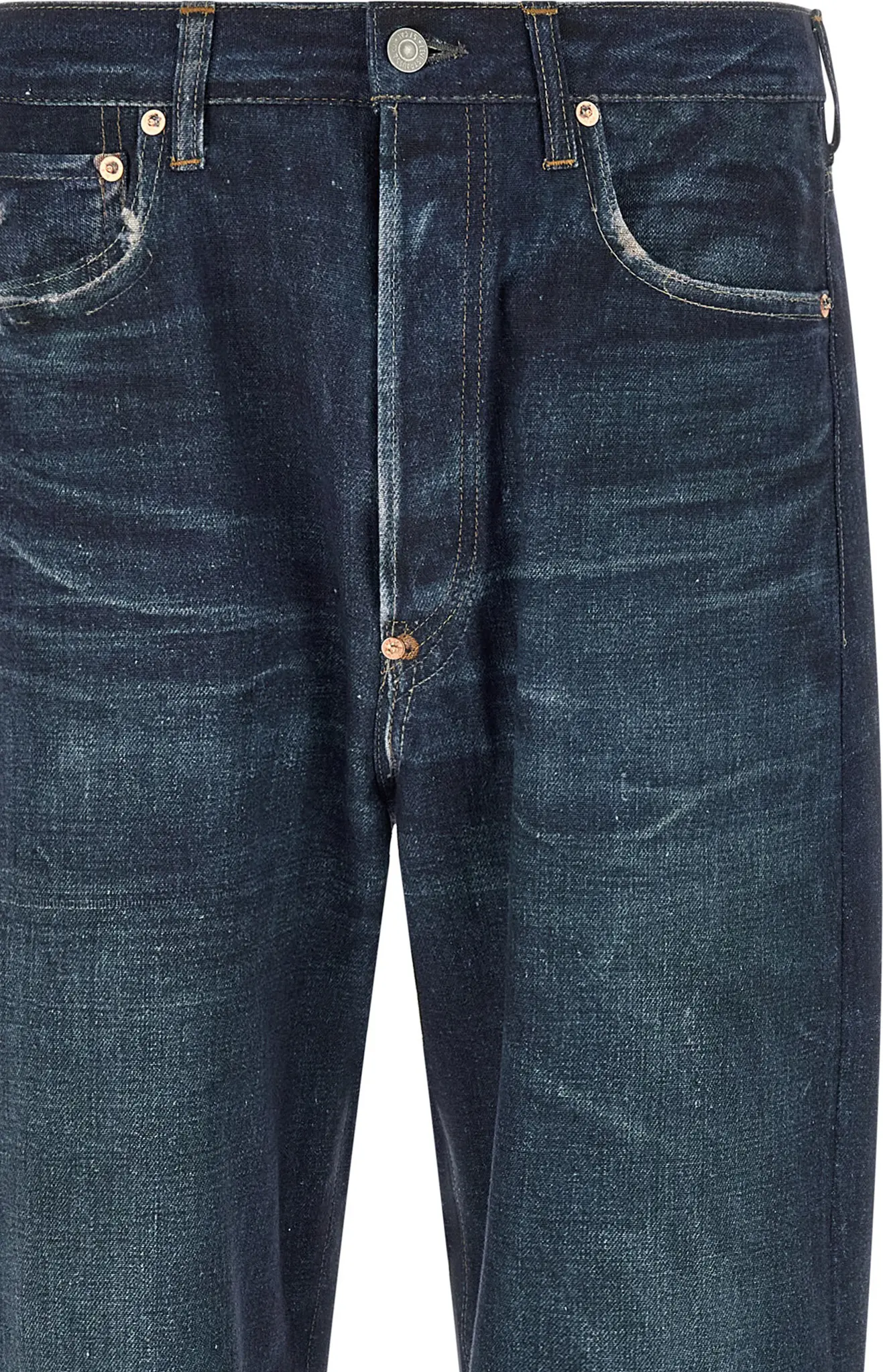 Junya Watanabe Jinoviy Jins Shimlar Moviy Jeons Denim
